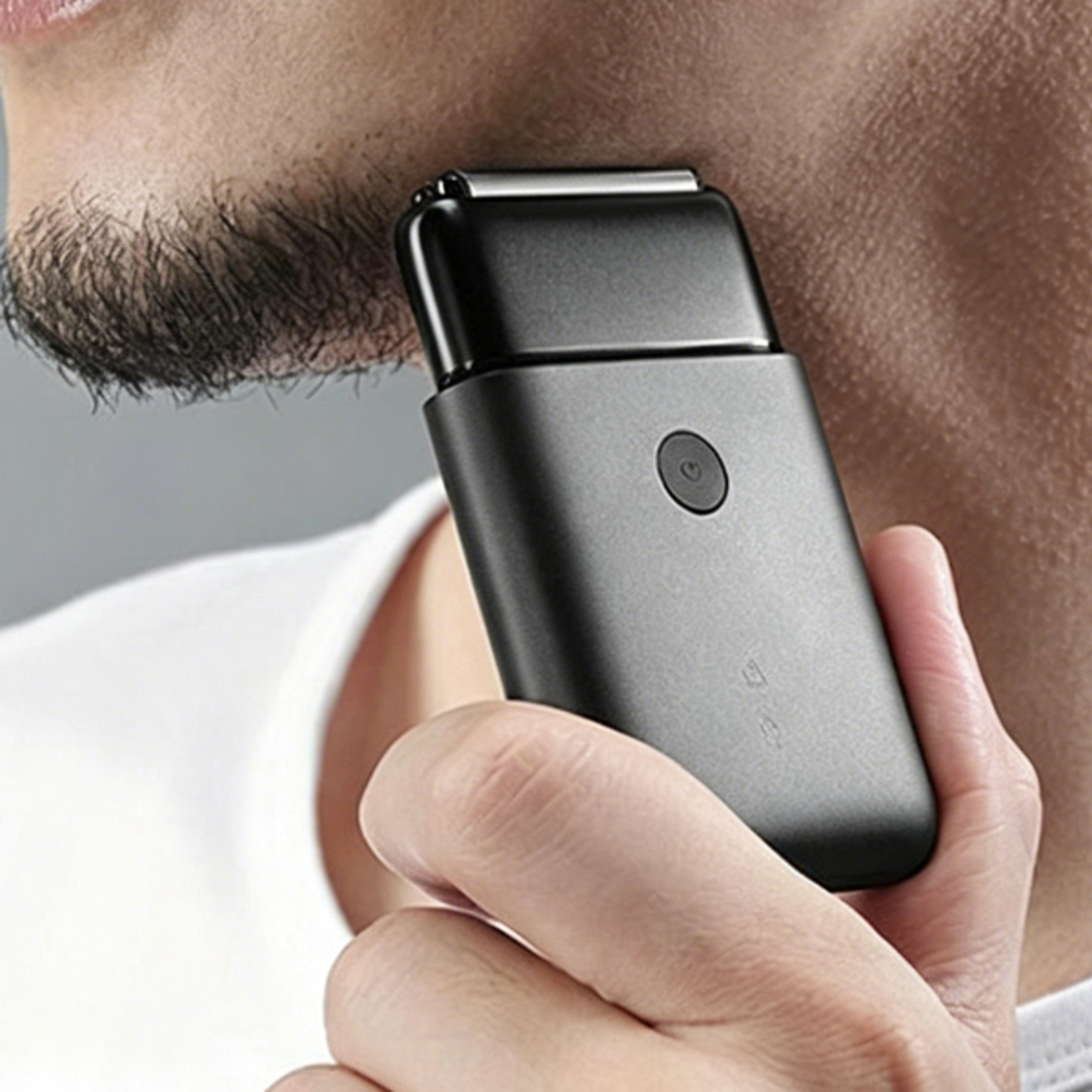 portable electric shaver dual blade waterproof travel razor with high speed motor