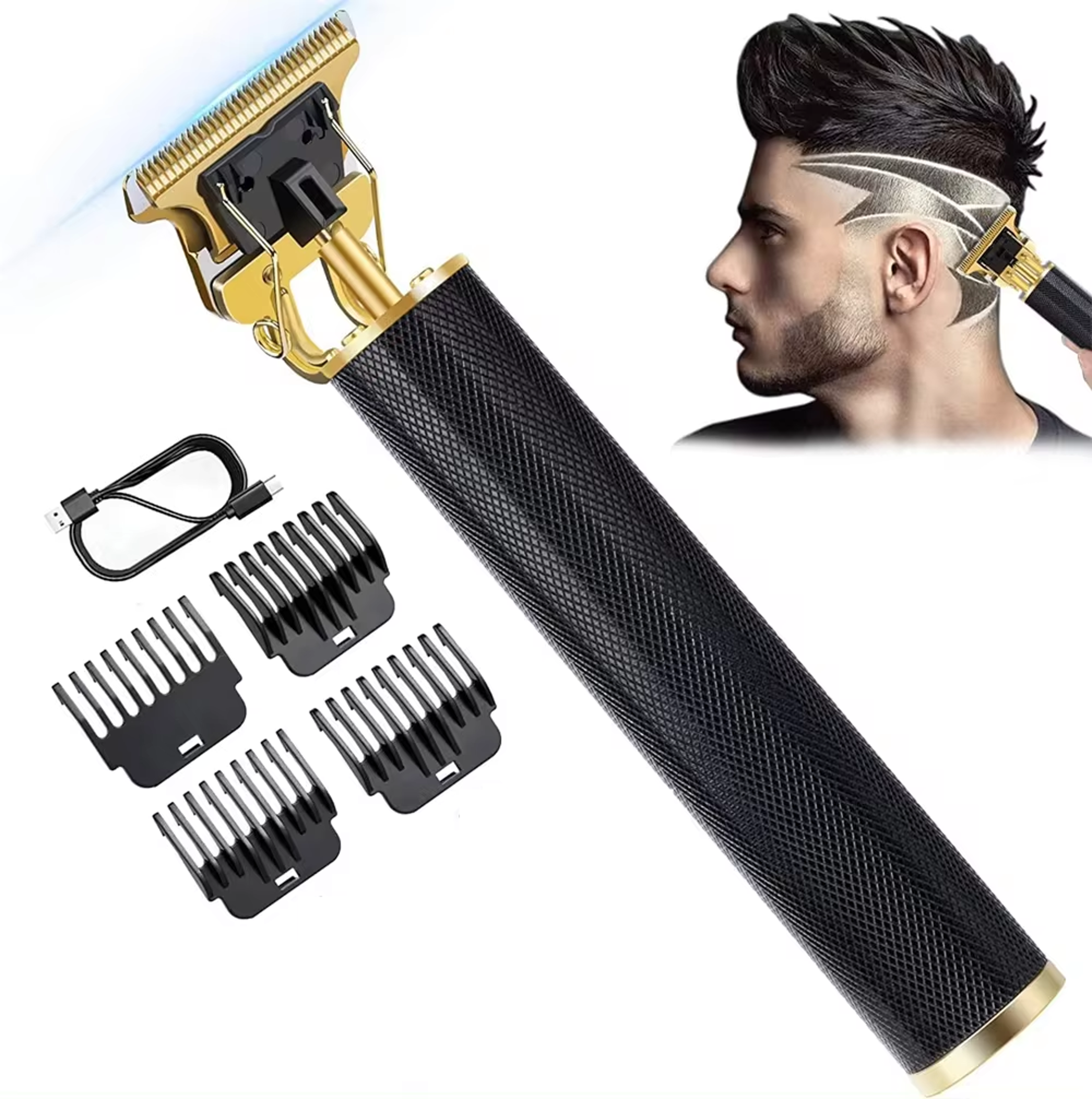 Hair Clipper Cordless Hair Trimmer For Men Professional Beard  Hair Grooming 7