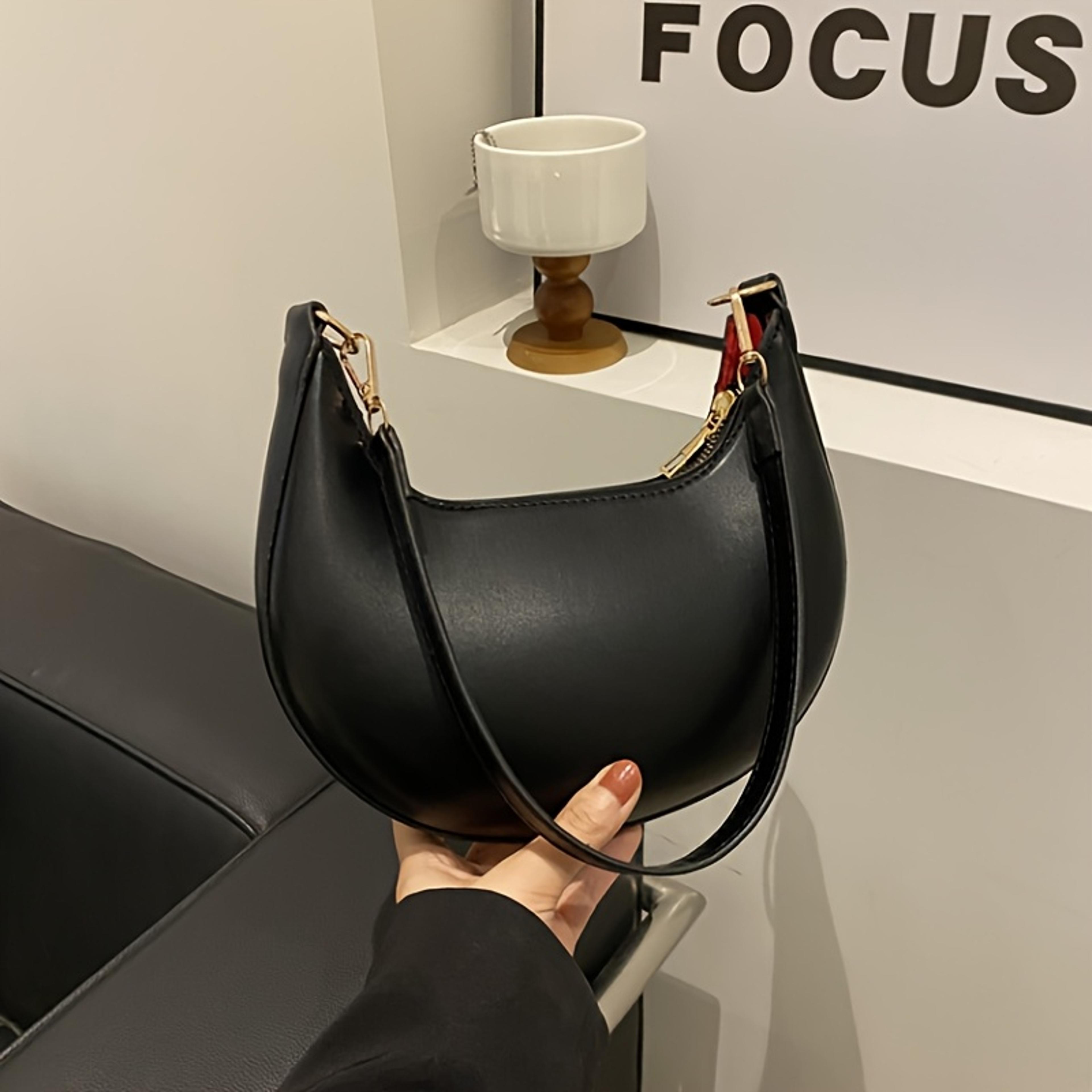 Luxury Moon Shoulder Bag For Women Crescent Fashion Underarm Purse With Adjustable Strap 3