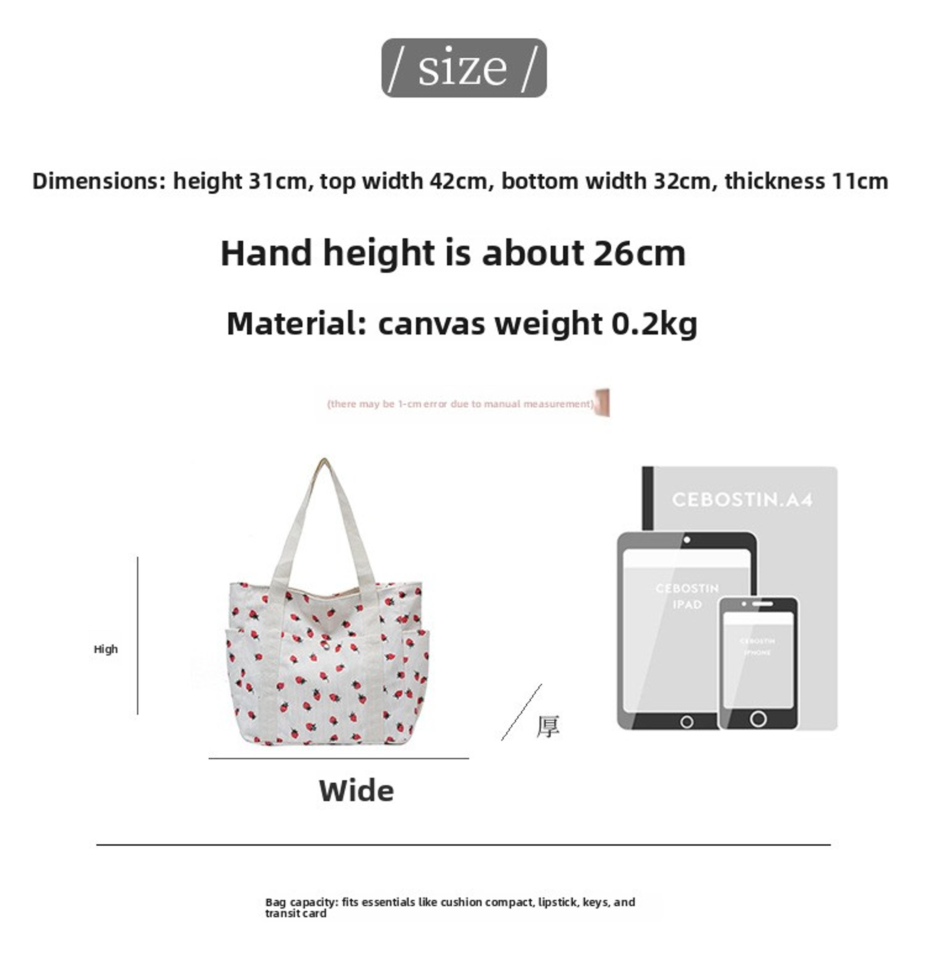 Cute Corduroy Shoulder Bag For Women Printed Underarm Purse Casual Everyday Handbag 2