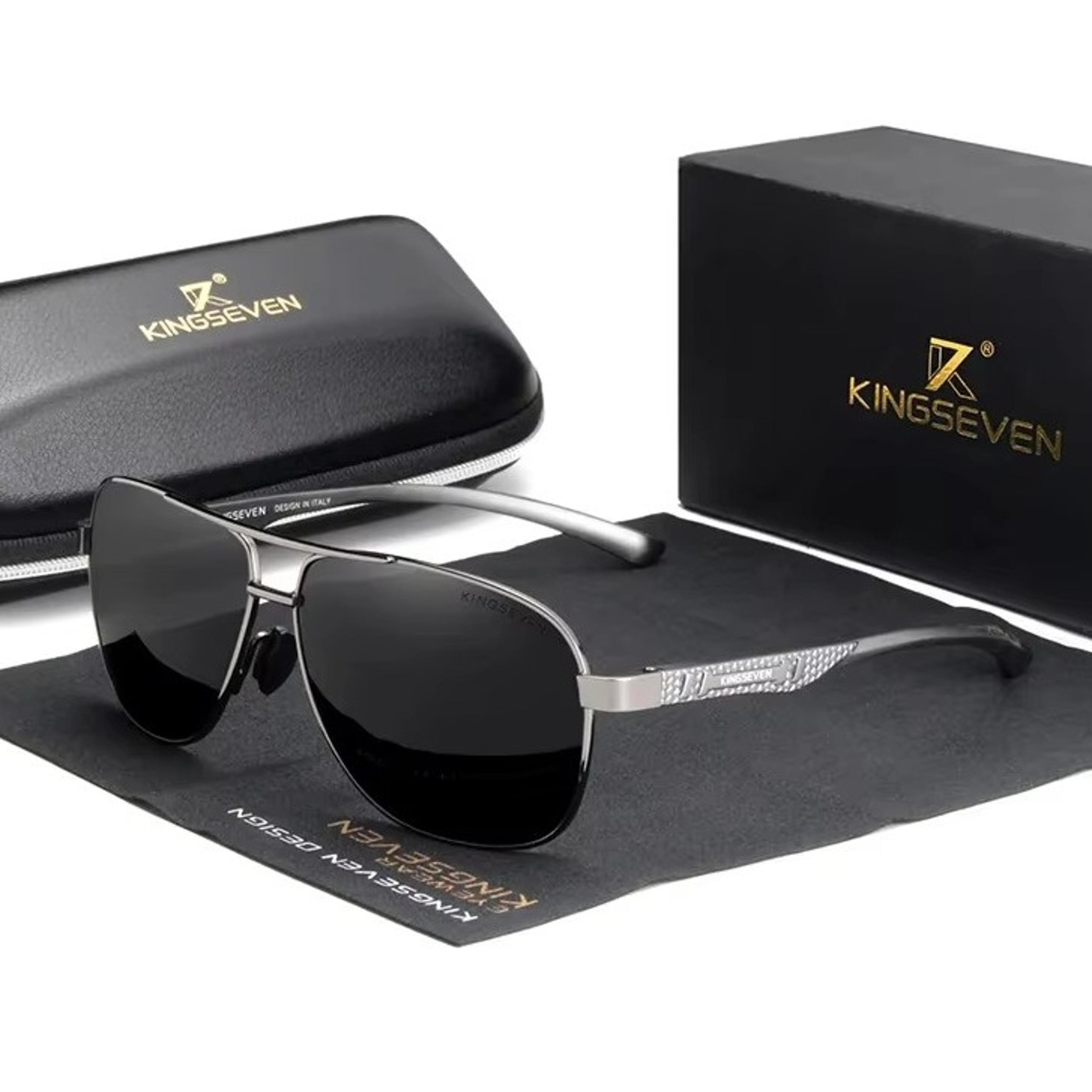 kingseven polarized sunglasses photochromic pilot aluminum frame eyewear