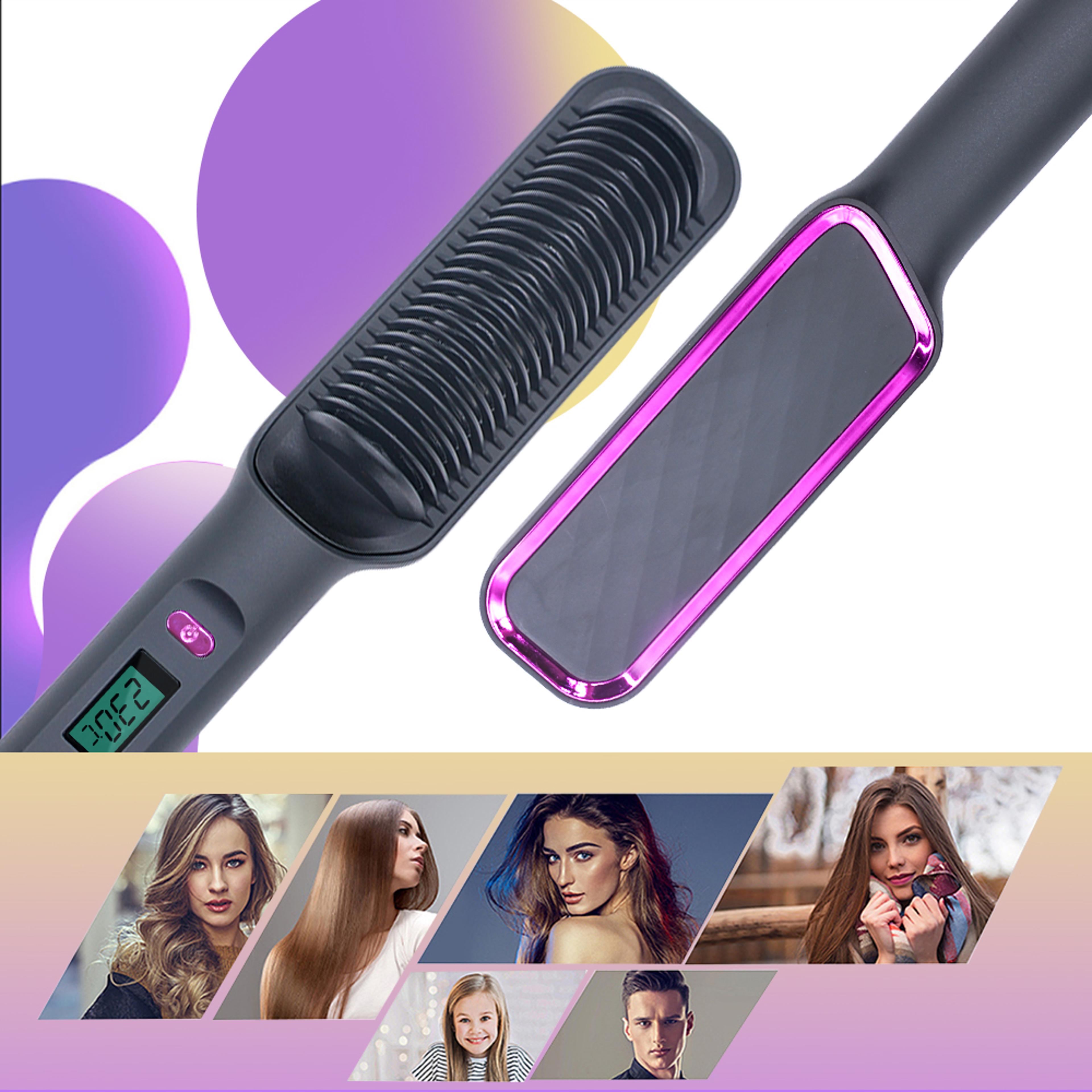advanced electric hot comb straightener with negative ion technology