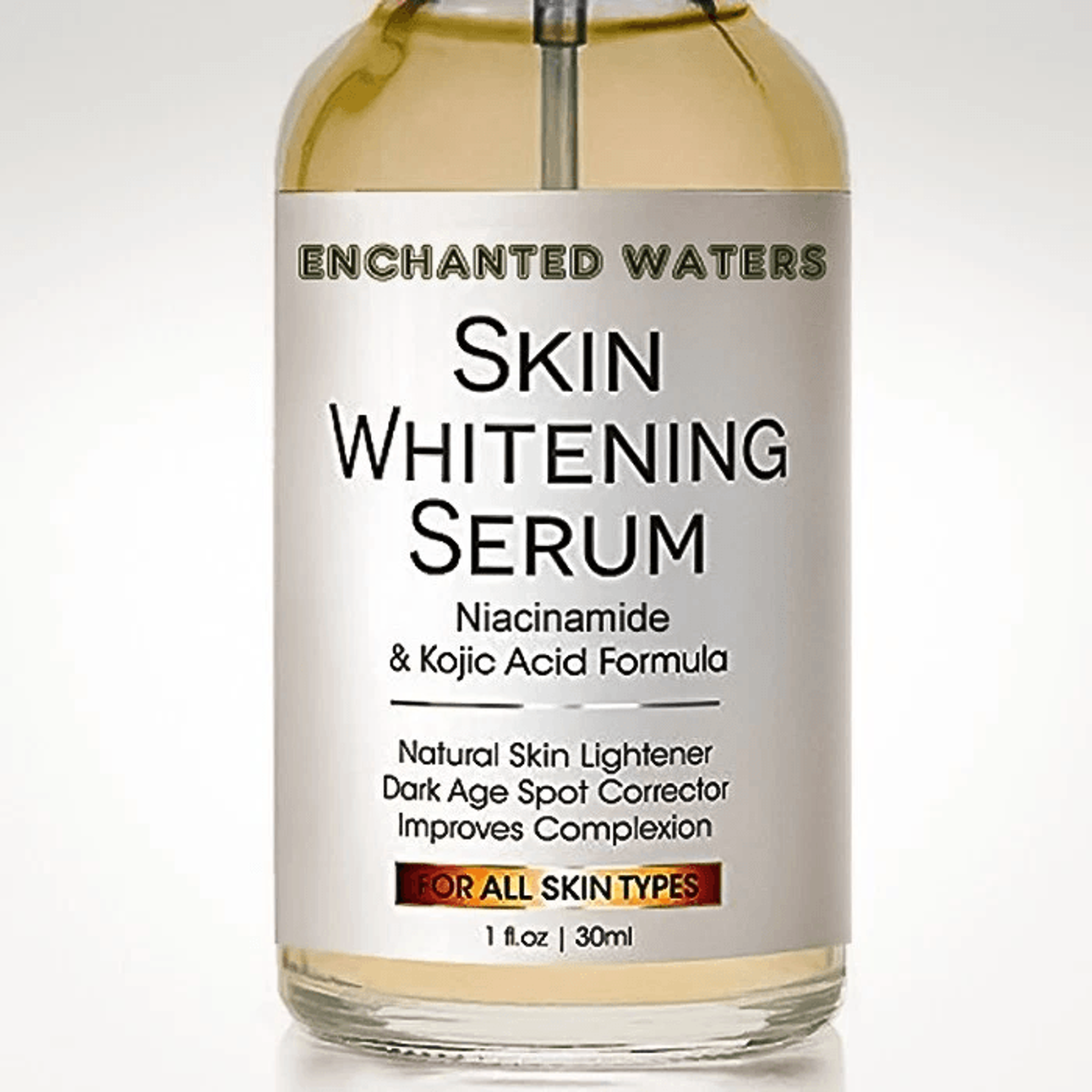 kojic acid skin whitening serum, ultra brightening dark spot corrector with niacinamide & vitamin c