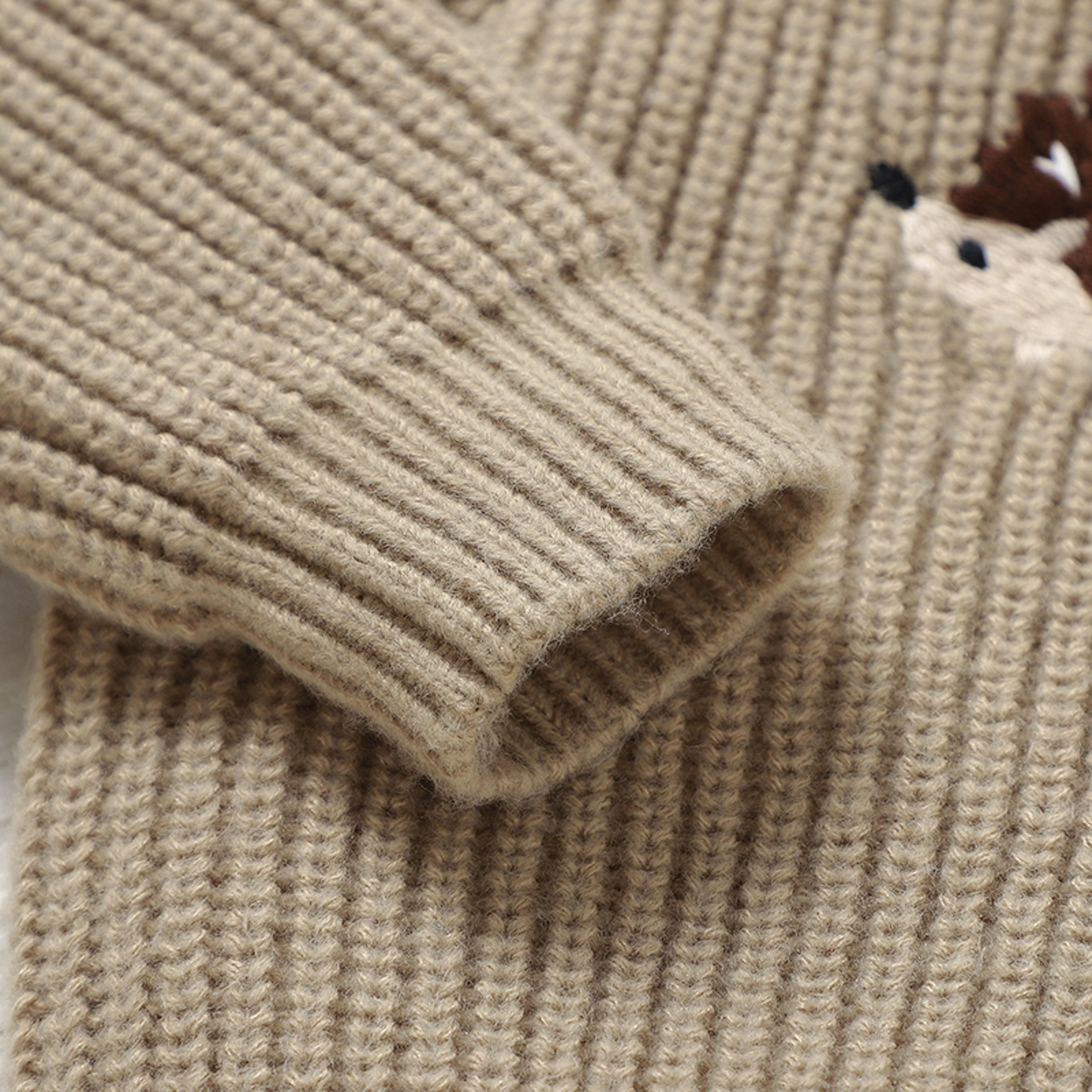 Cute Cartoon Hedgehog Knitted Baby Sweater Pullover Long Sleeve Autumn Infant Children Clothing For 4
