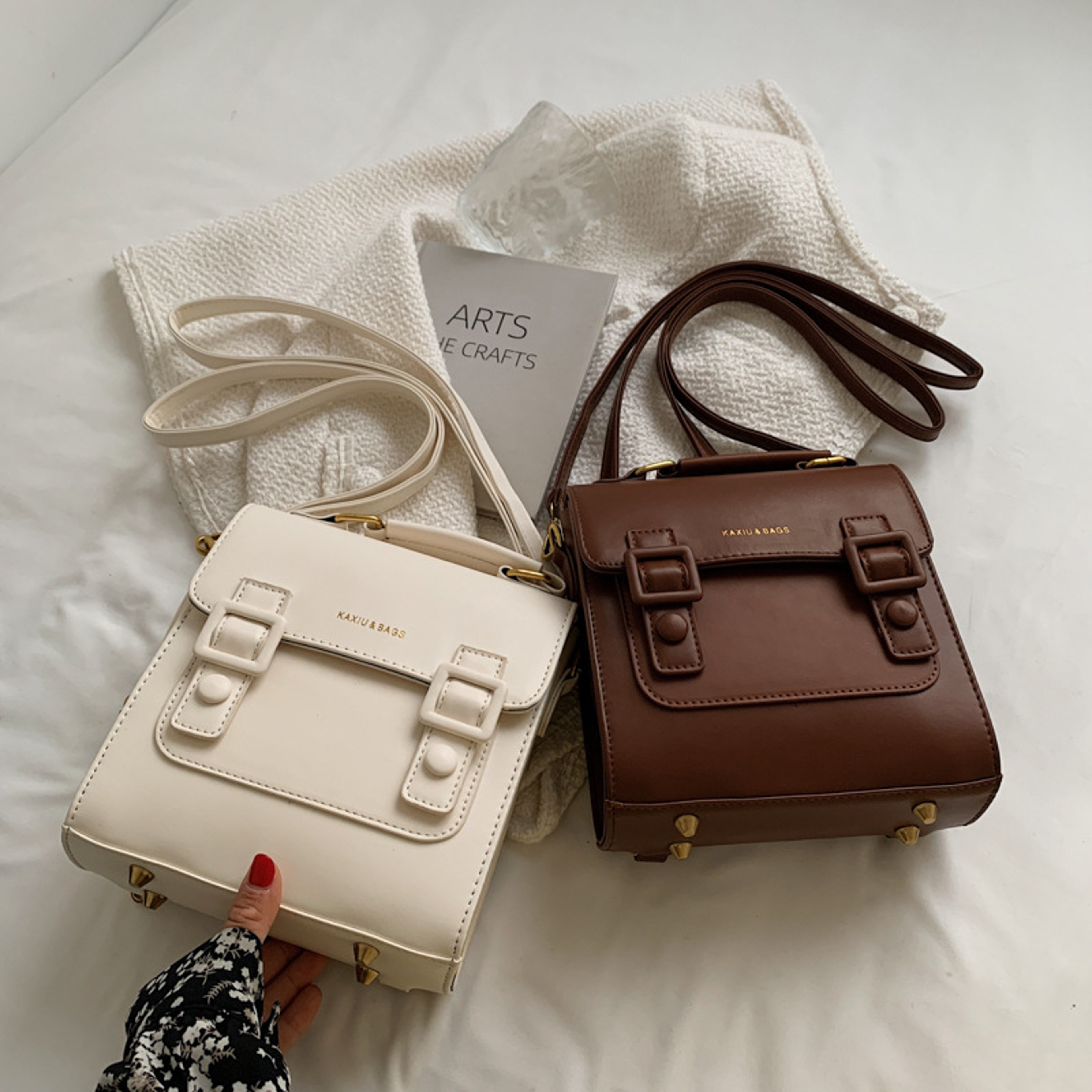 vintage convertible pu leather jk backpack and crossbody satchel for women
