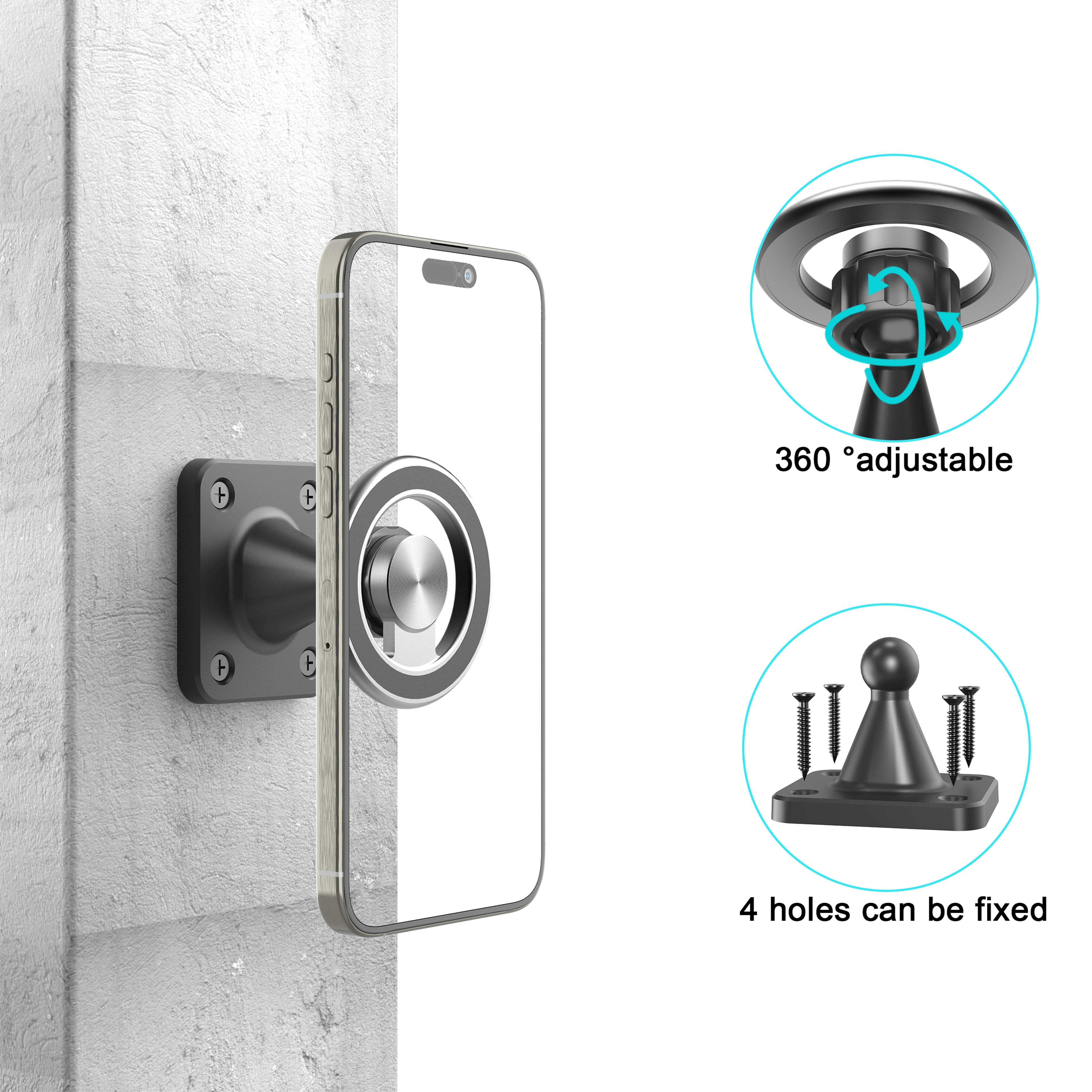 Phone Holder For Truck Car Boat Wall Desk Magnetic Wall Mount Compatible With All Smartphones 1