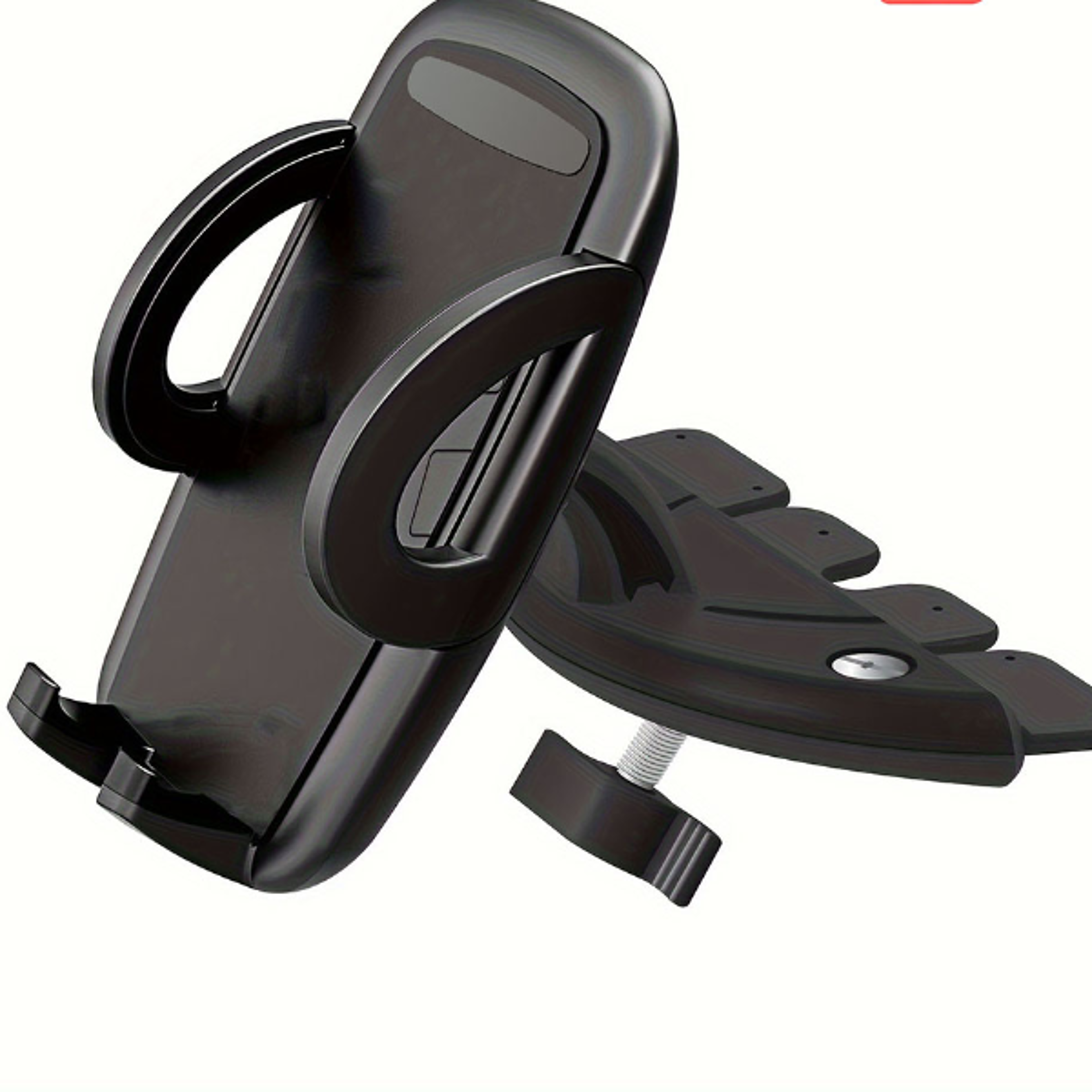 phone mount holder for apple iphone, cd slot car mount, secure and convenient