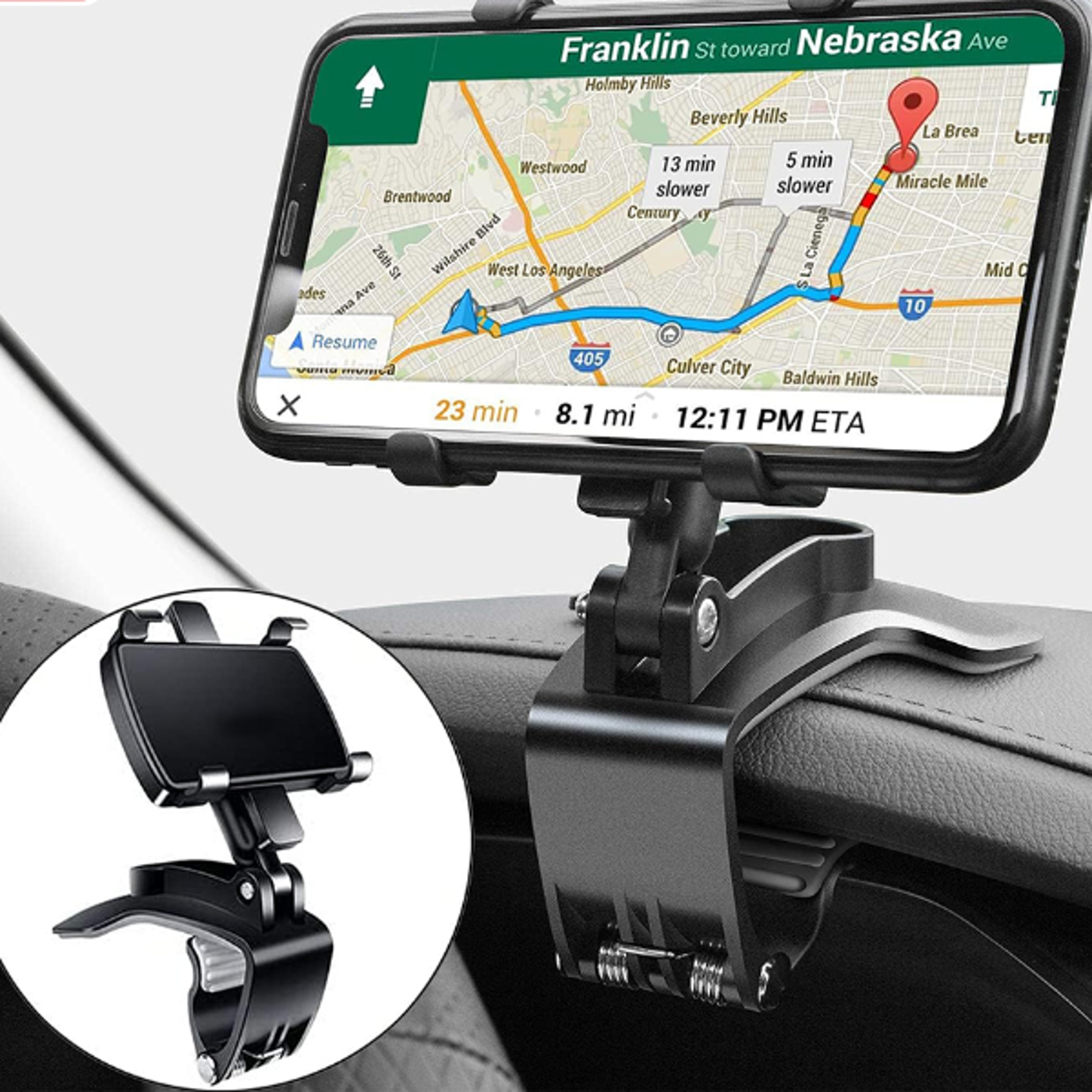 dashboard phone holder mount for universal car - strong and stable