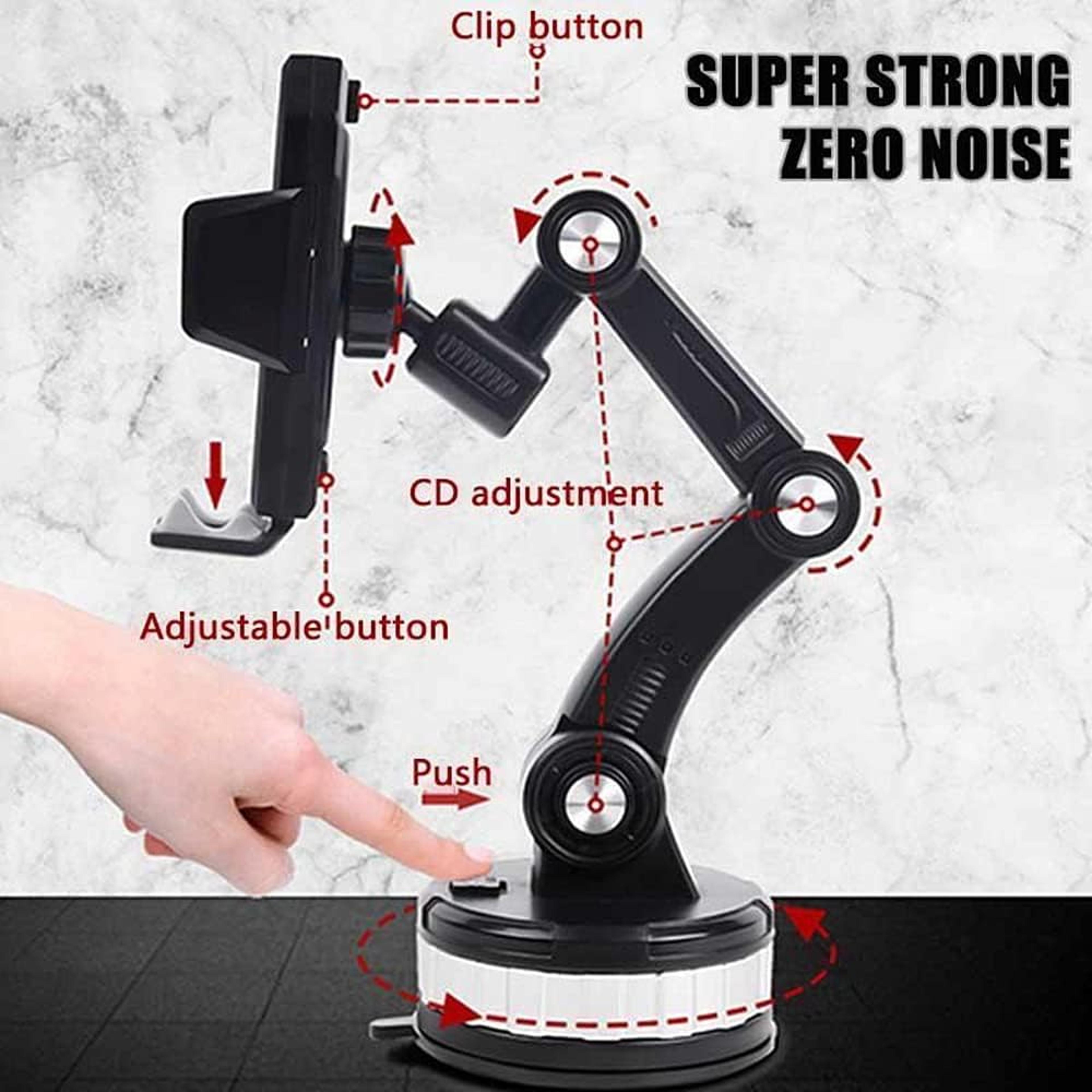 OneButton Popup Universal Dashboard Windshield Phone Holder Strong Suction Cup Cell Phone Stand 3