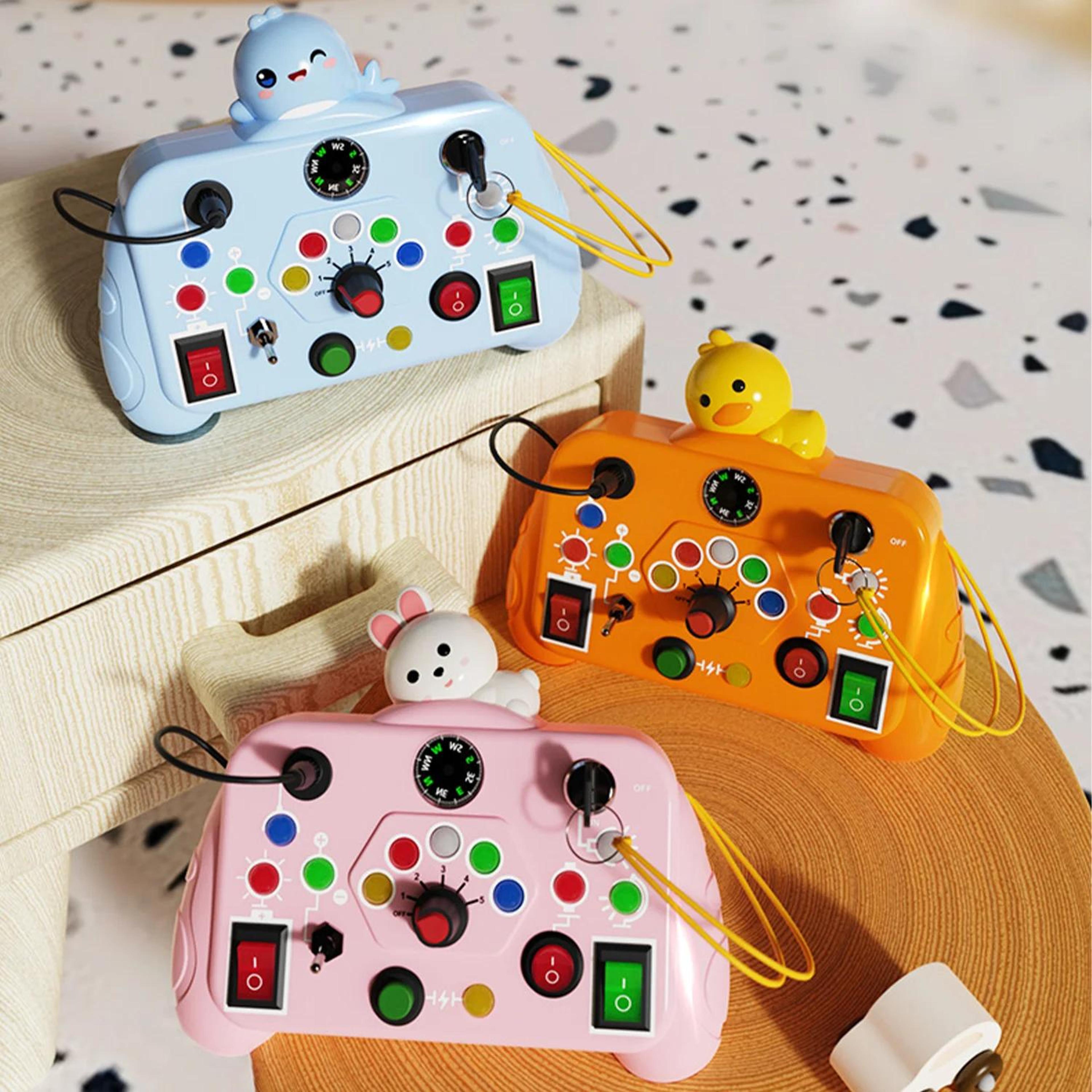 montessori busy machine, early education cognitive game, hand eye coordination exploration toys for kids