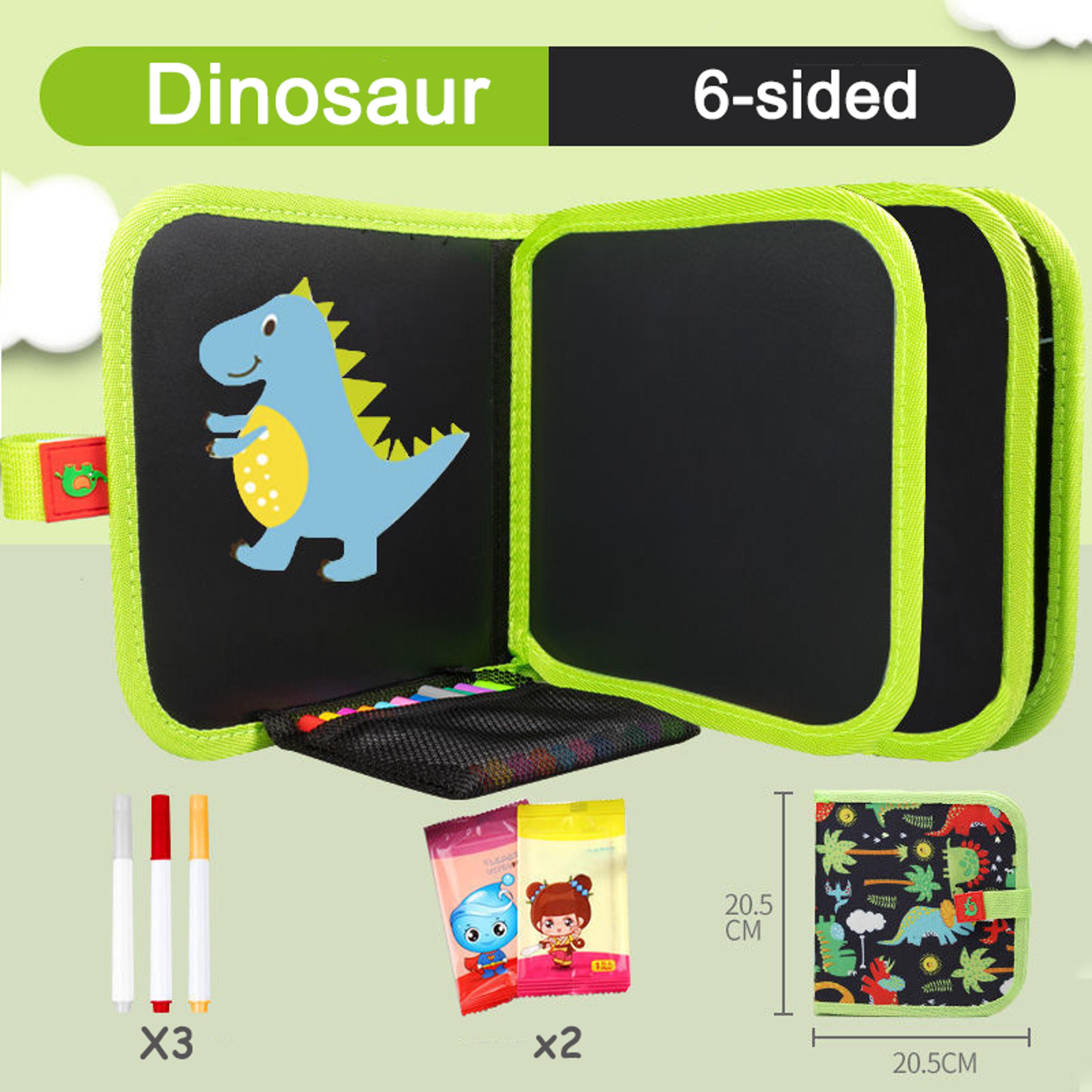 Portable Kids Cartoon Drawing Board Magic Blackboard Coloring Pen Reusable Paint Book Set For Early 11