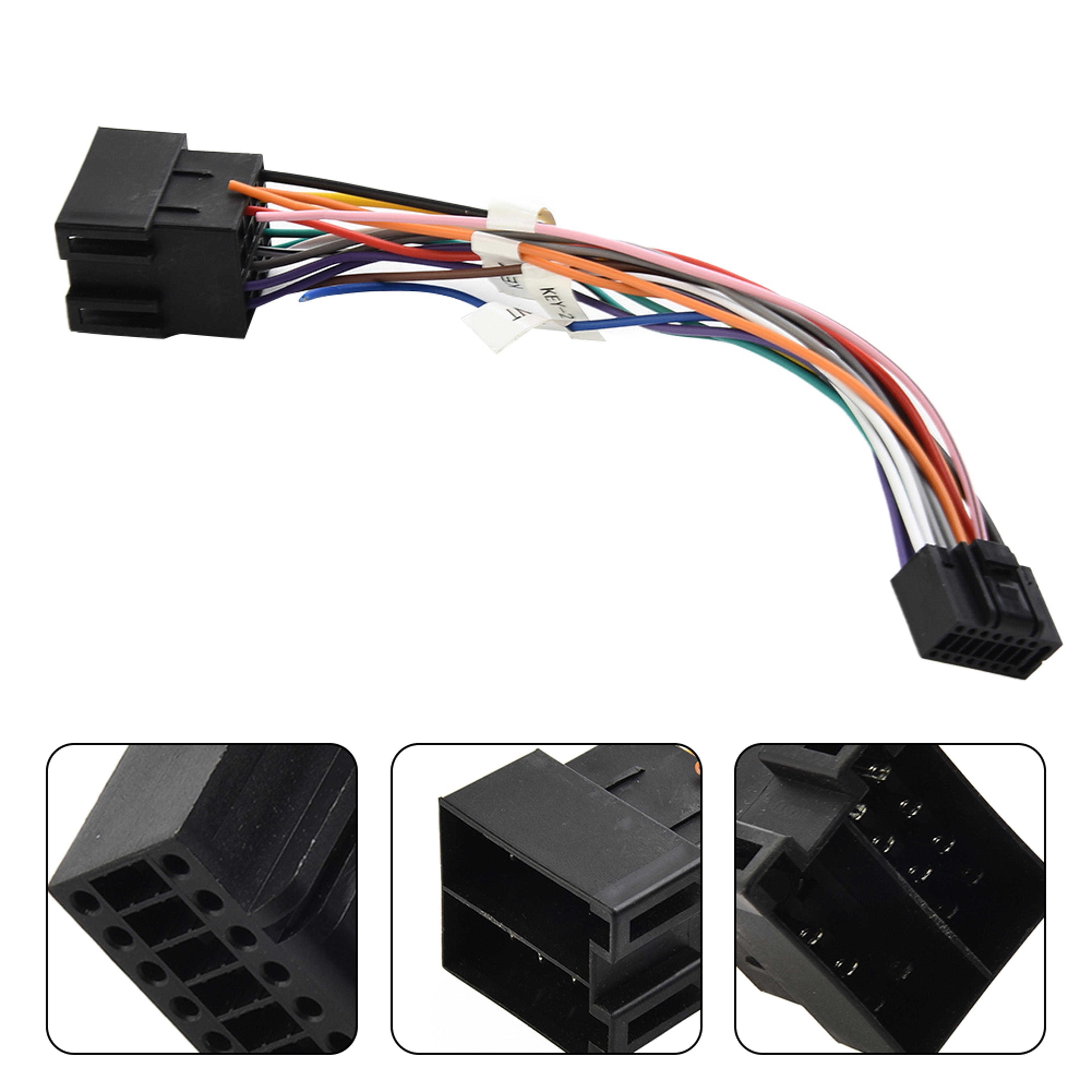 universal car iso cable adapter male plug to female connector wiring for auto radio stereo accessory