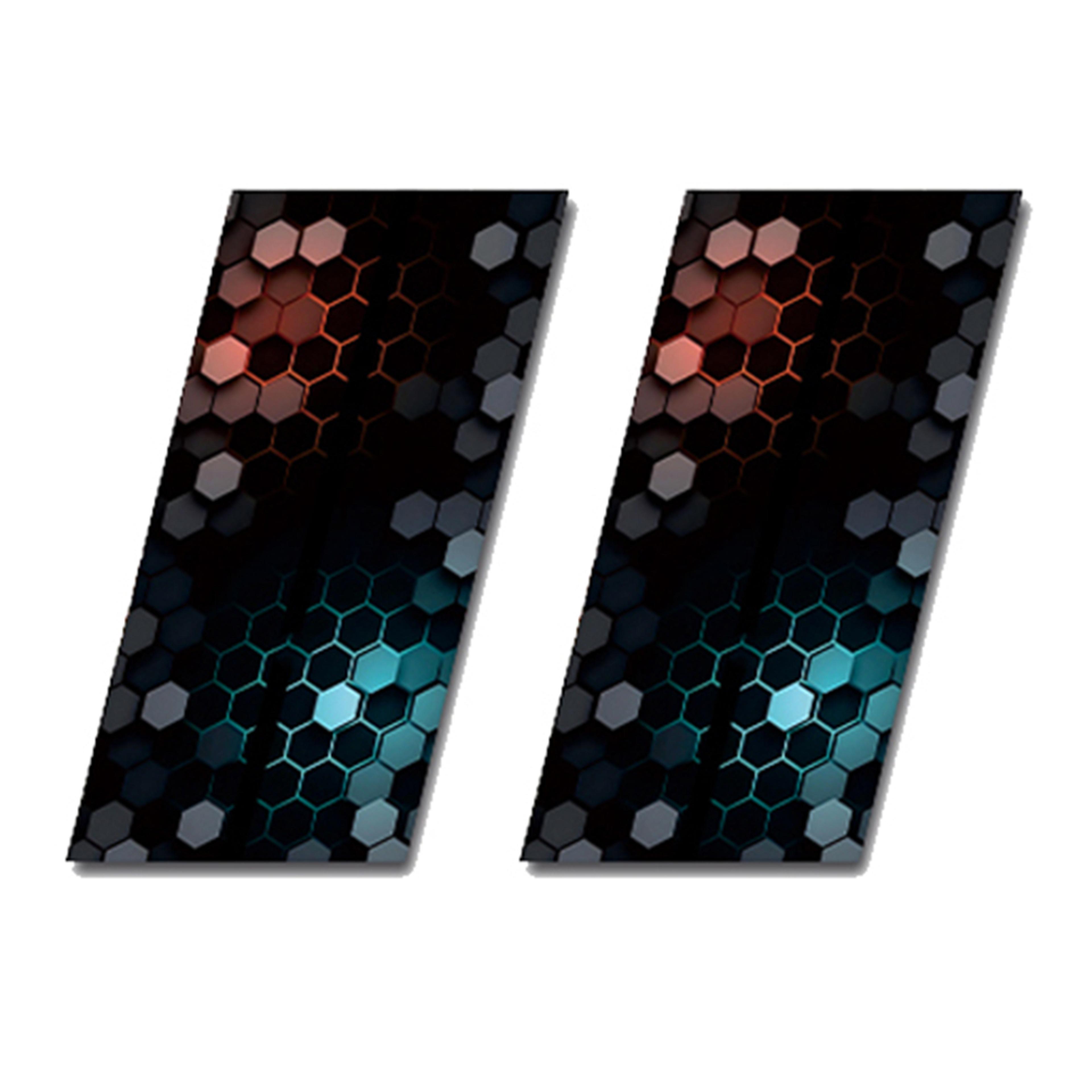 Waterproof Honeycomb BPillar Decal DIY Car Door Post Sticker For Automotive Accessories 4