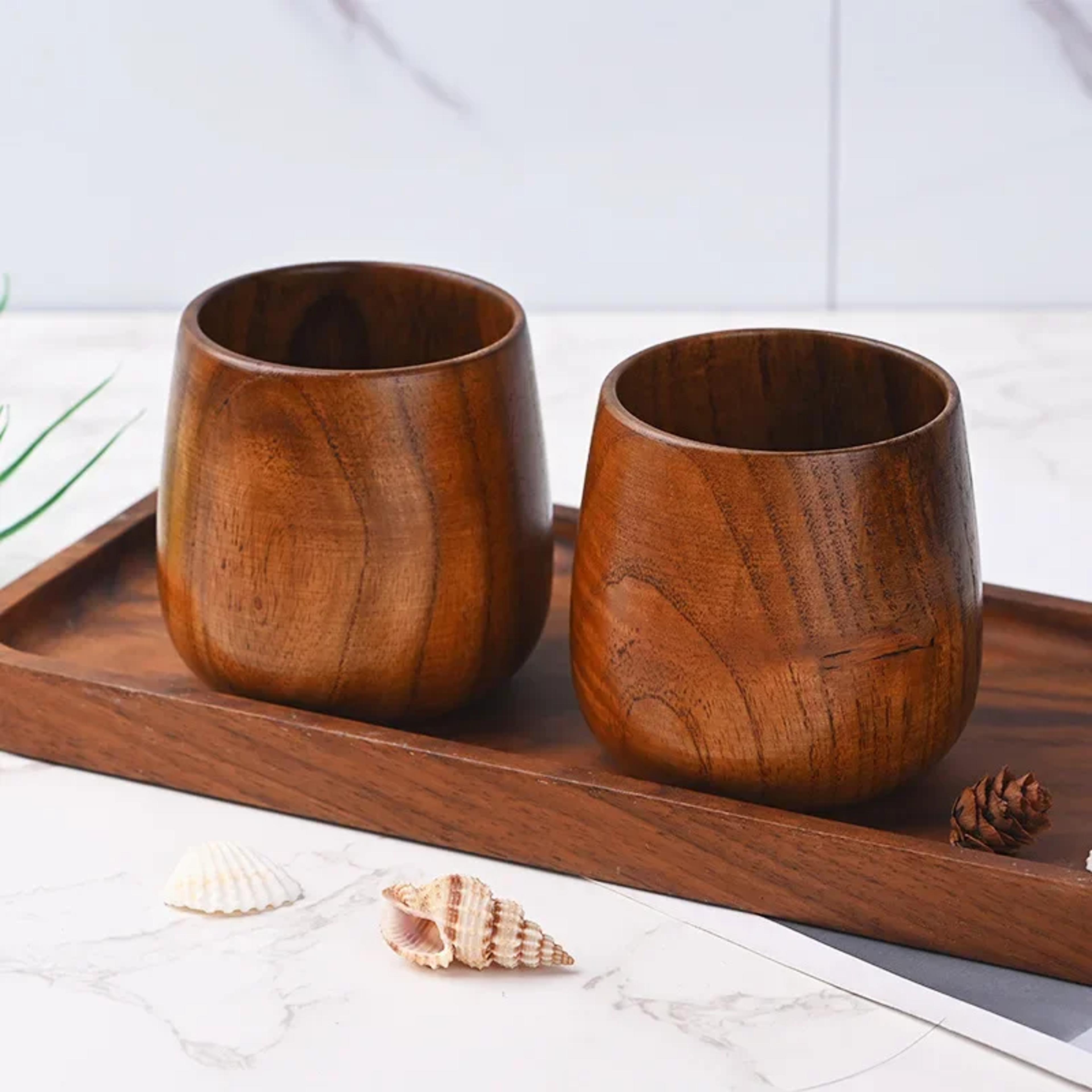 high quality retro handmade natural wooden cup, reusable tea cup, jujube wood kitchen supplies