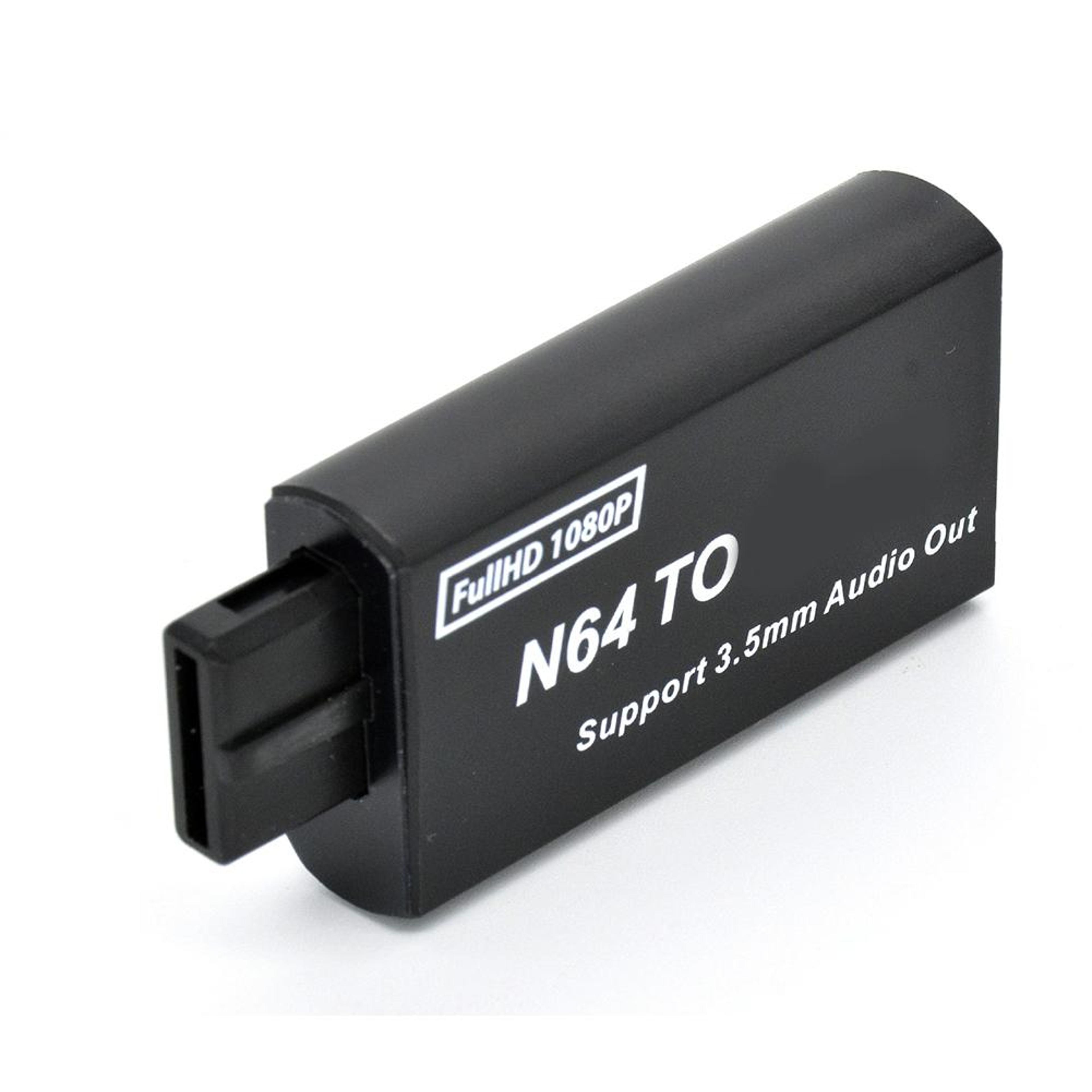 hdmi-compatible converter adapter with audio output for n64/snes/ngc – plug and play, no loss hd signal conversion