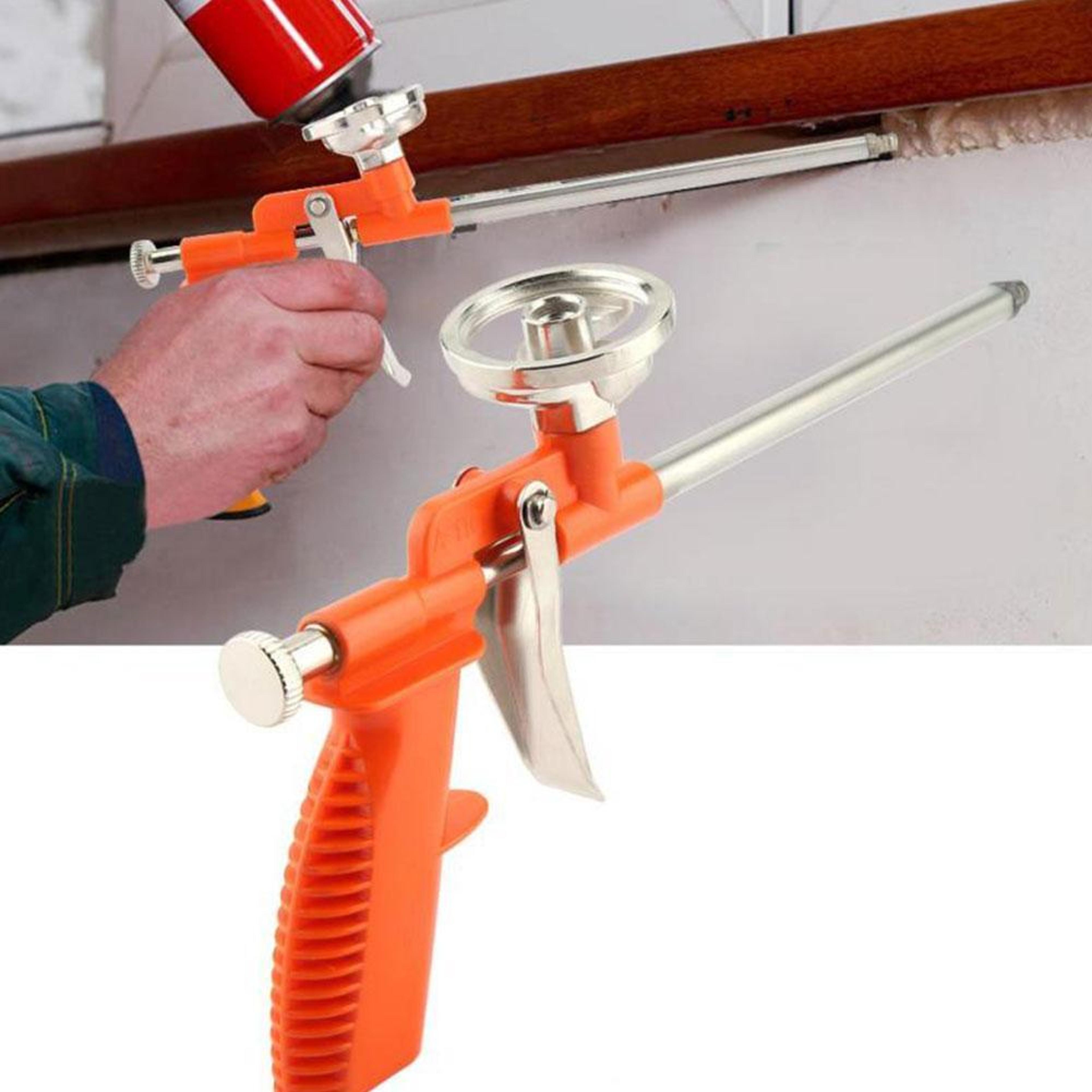 foam expanding spray gun – alloy plastic polyurethane foam sealant tool for house renovation