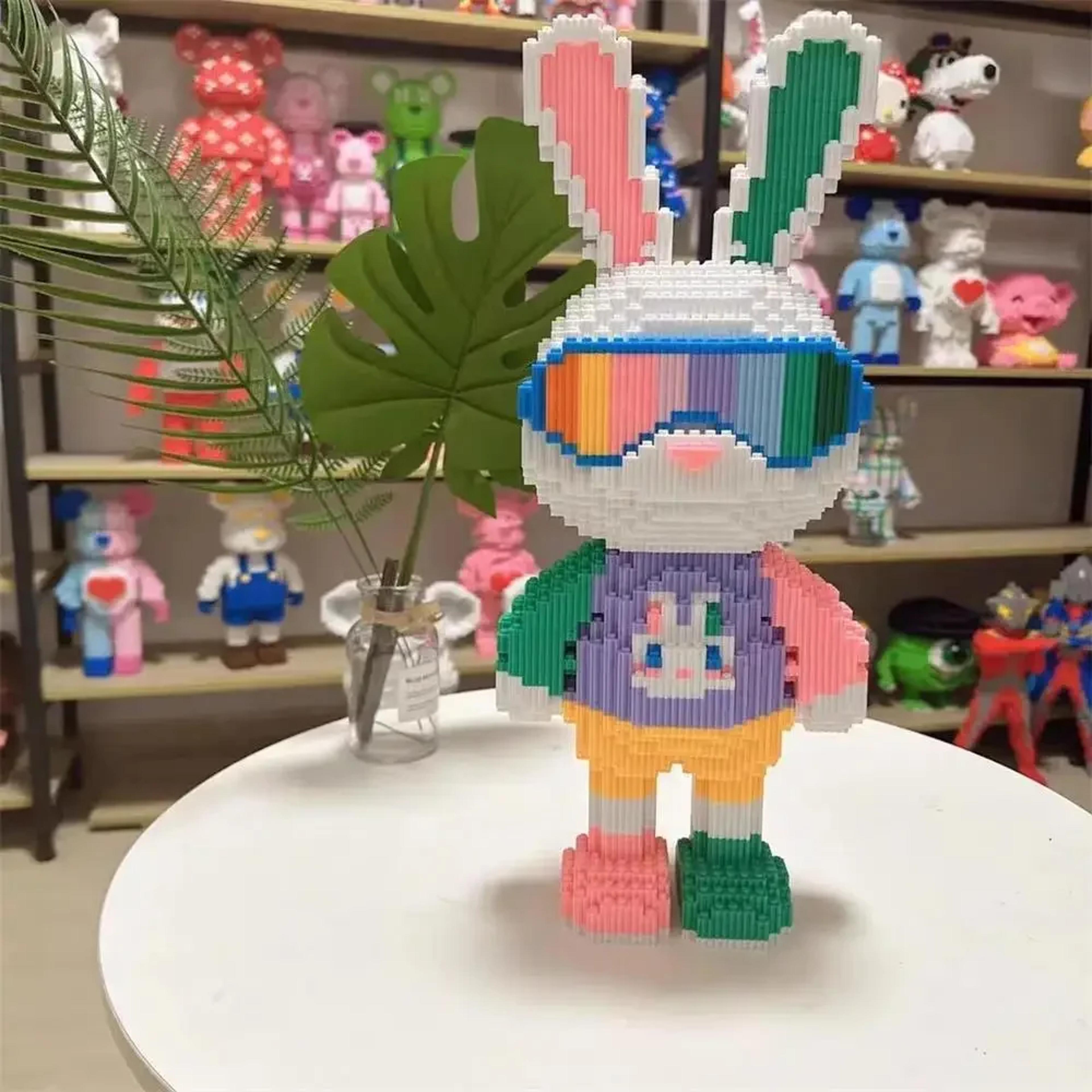 diy kids toy candy rabbit colorful mini model desktop decoration