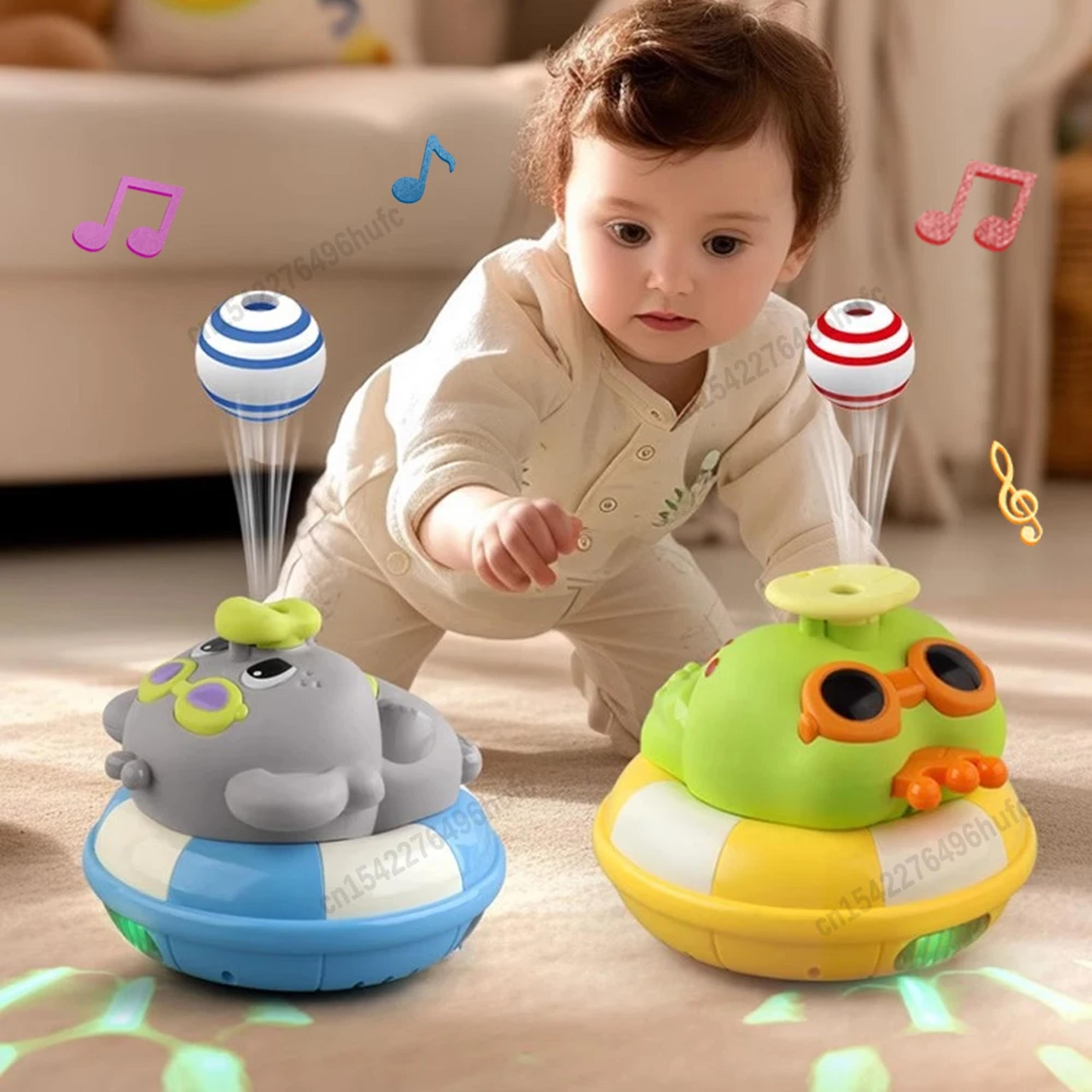 fun electric elephant sliding car with obstacle avoidance, music, and light – interactive toy for kids