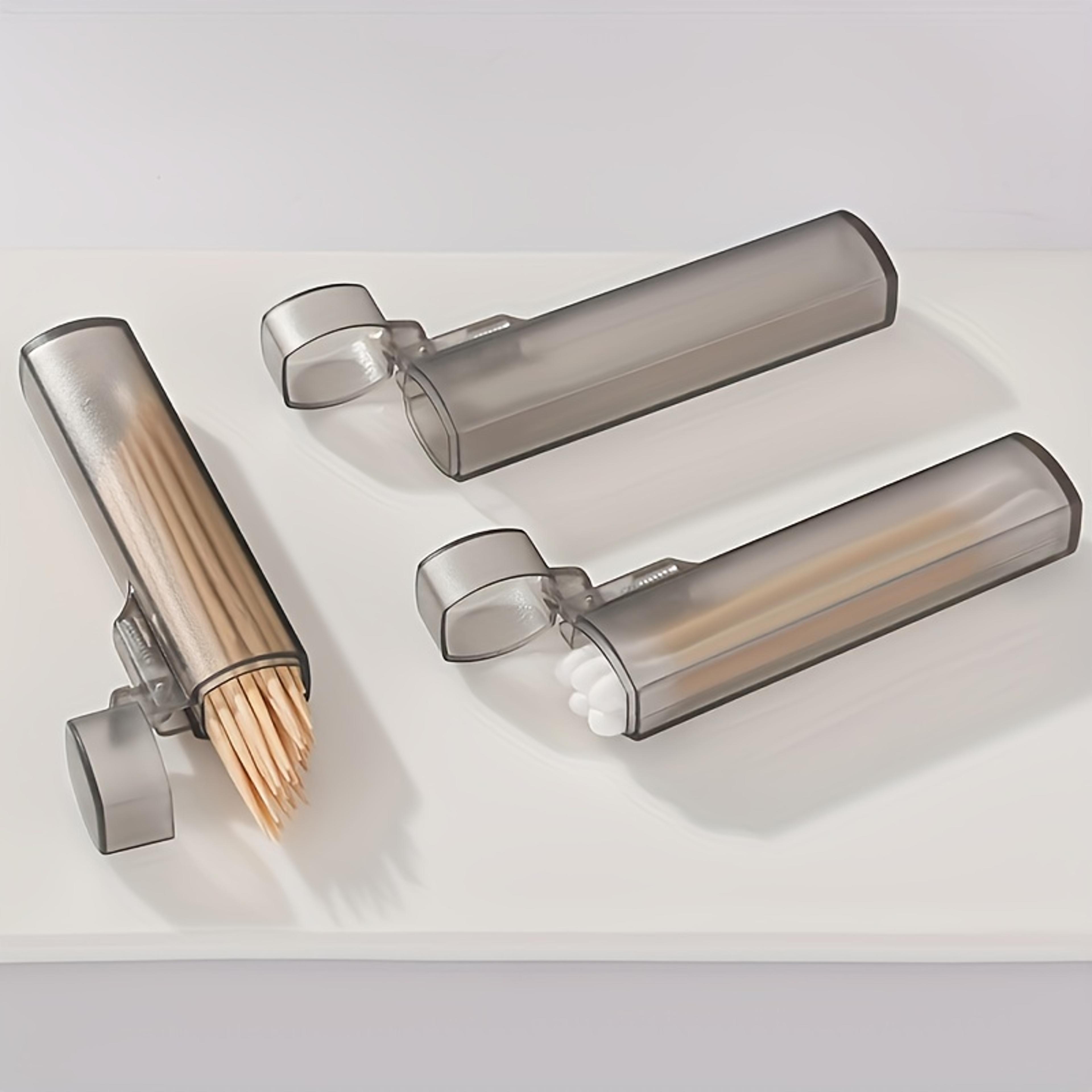 portable toothpick case – clear toothpick holder for travel, kitchen & outdoor use
