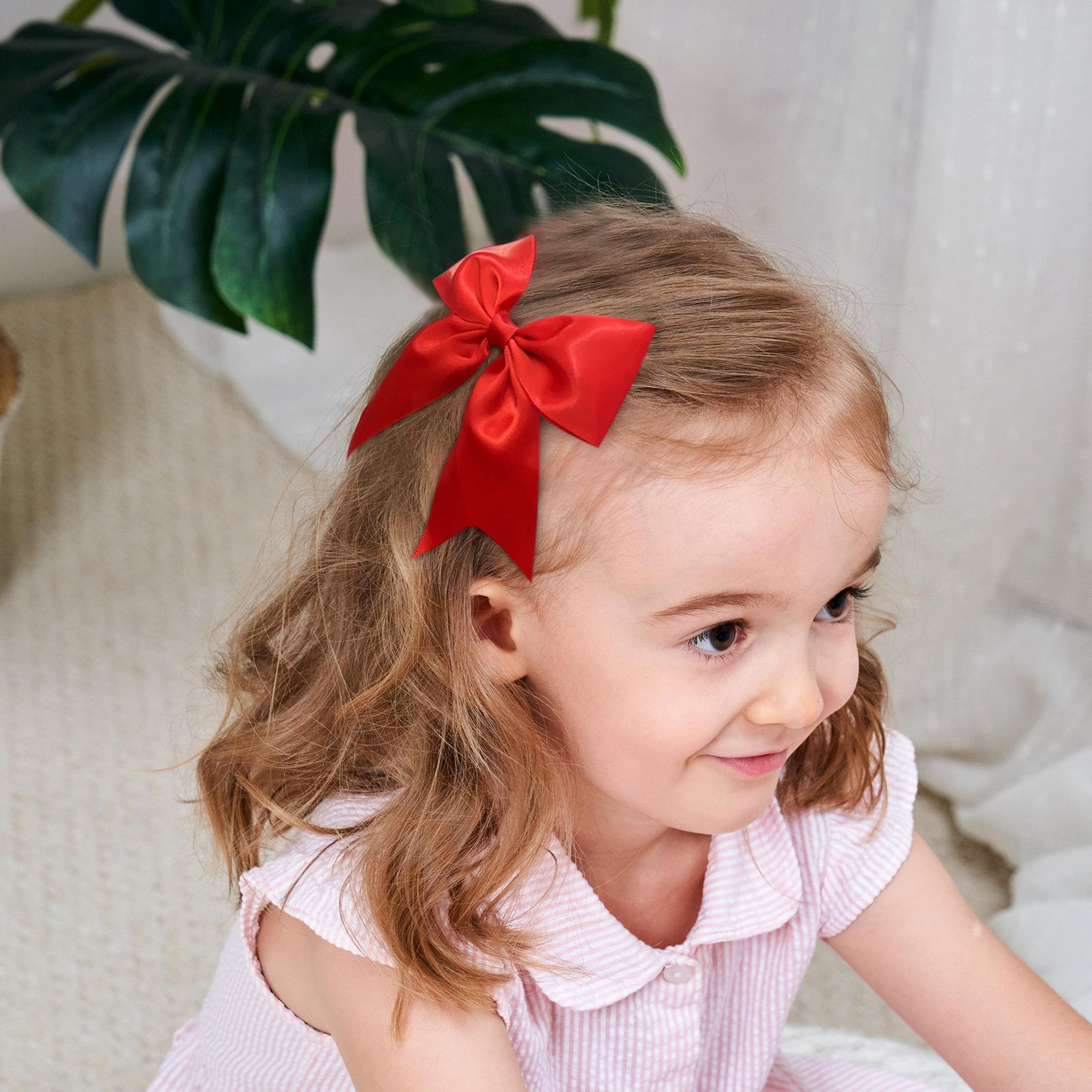 baby bows hair clip for girls – handmade solid color hairpins, perfect hair accessories for kids