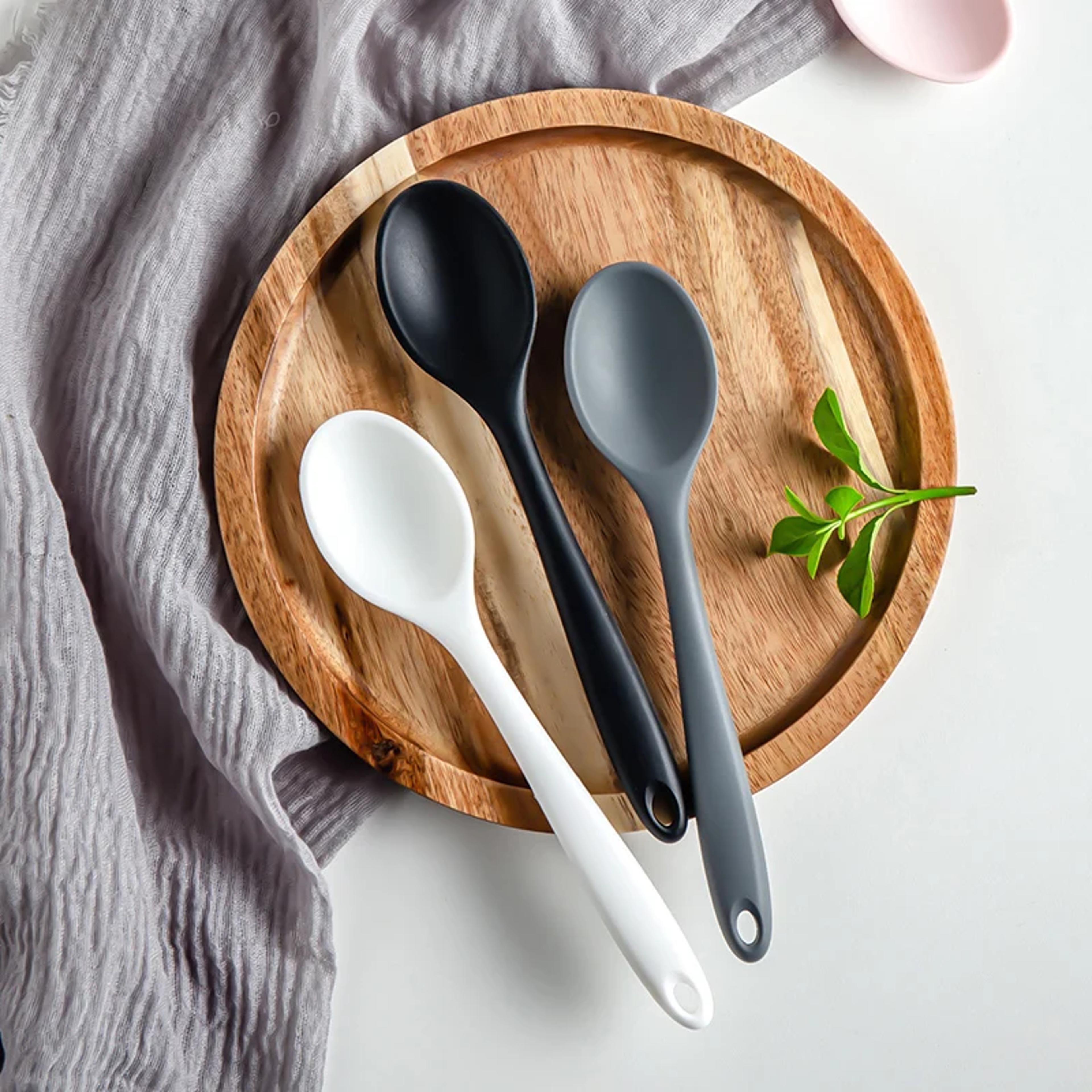 silicone spoon mixing ladle – versatile kitchen tool for stirring & serving soups, stews, and more