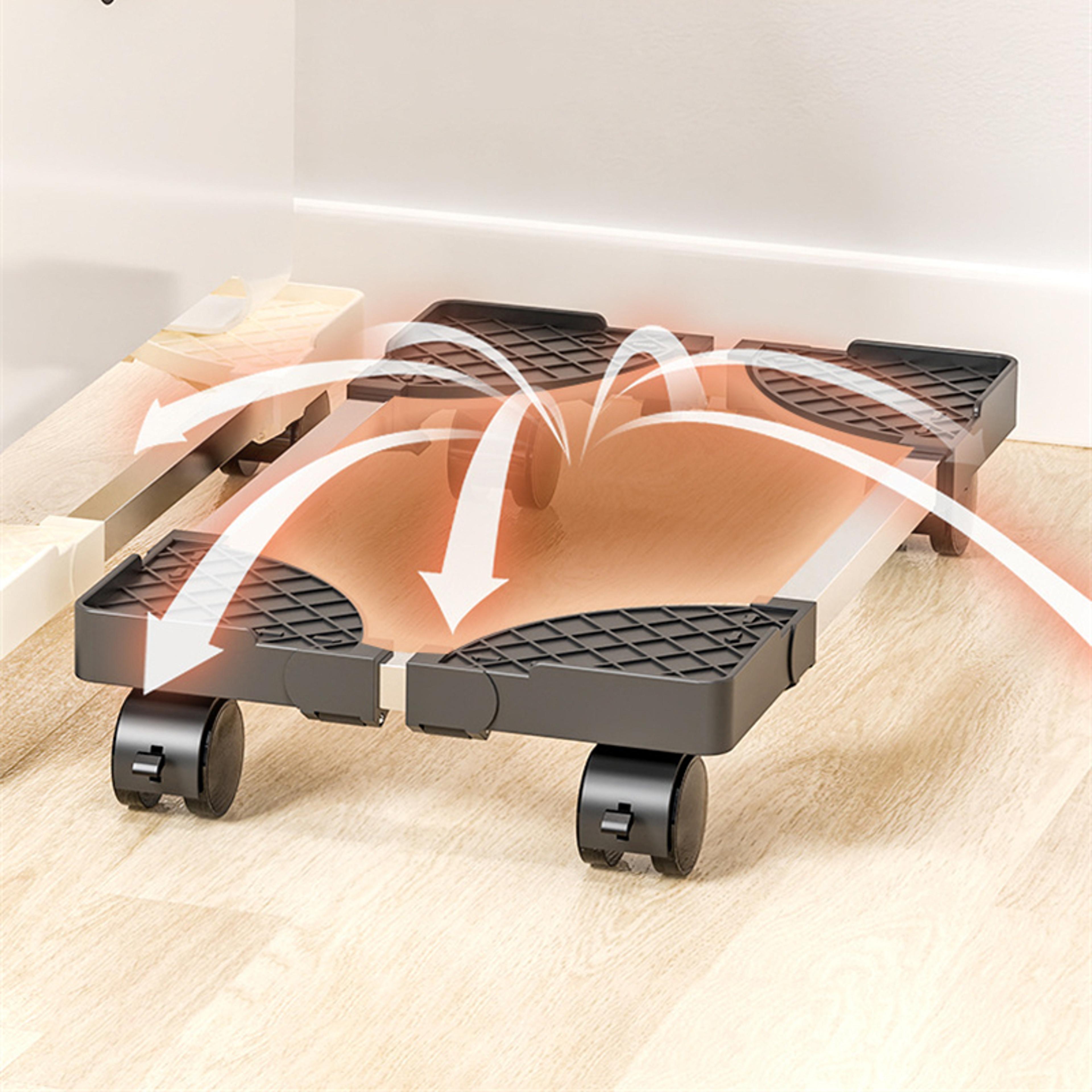Adjustable Mobile CPU Tower Stand With Rolling Caster Wheels  PC Holder Cooling Stand For Desktop 2