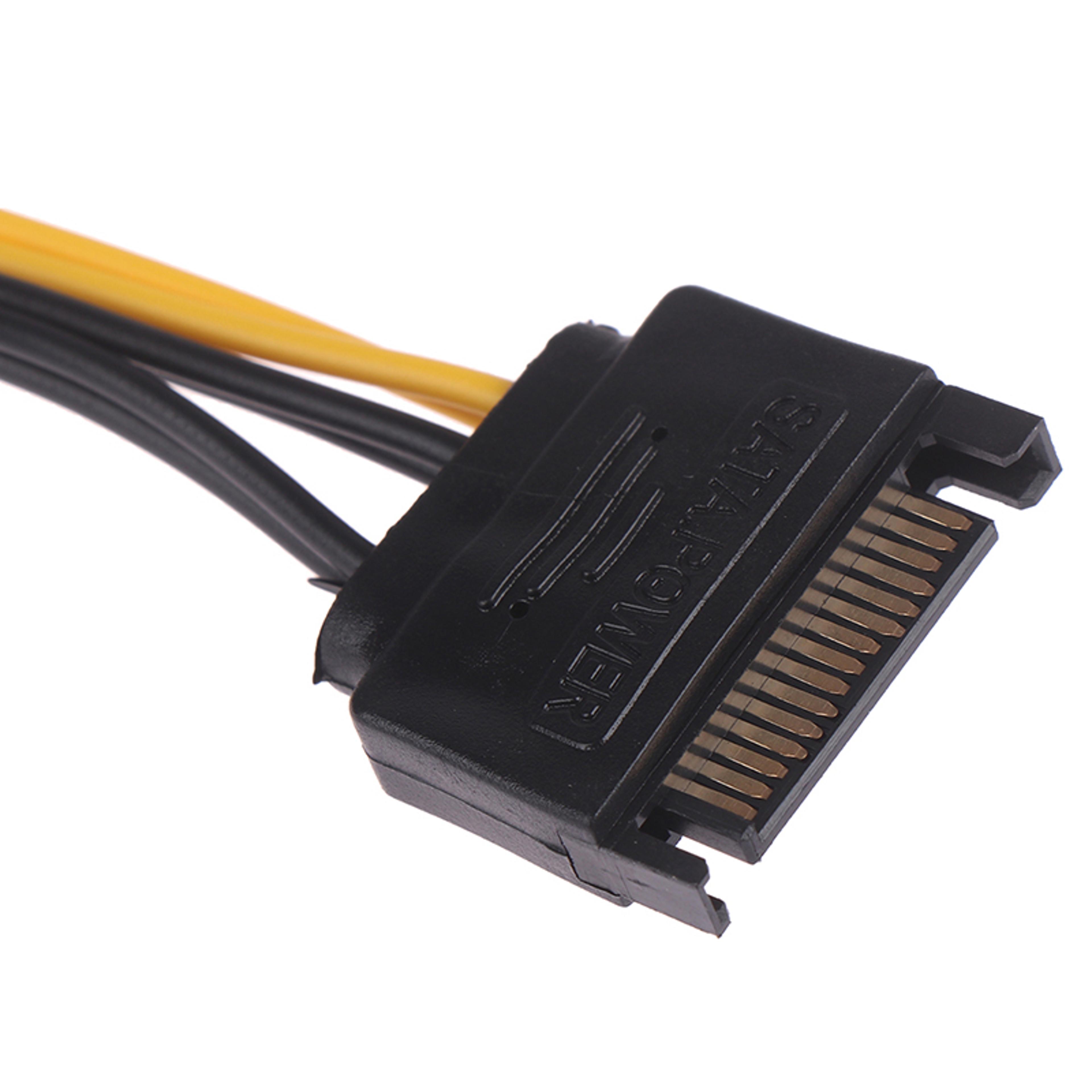 SATA Pin PCIE Power Supply Cable For Graphics Card  Adapter For Mining  Gaming 3
