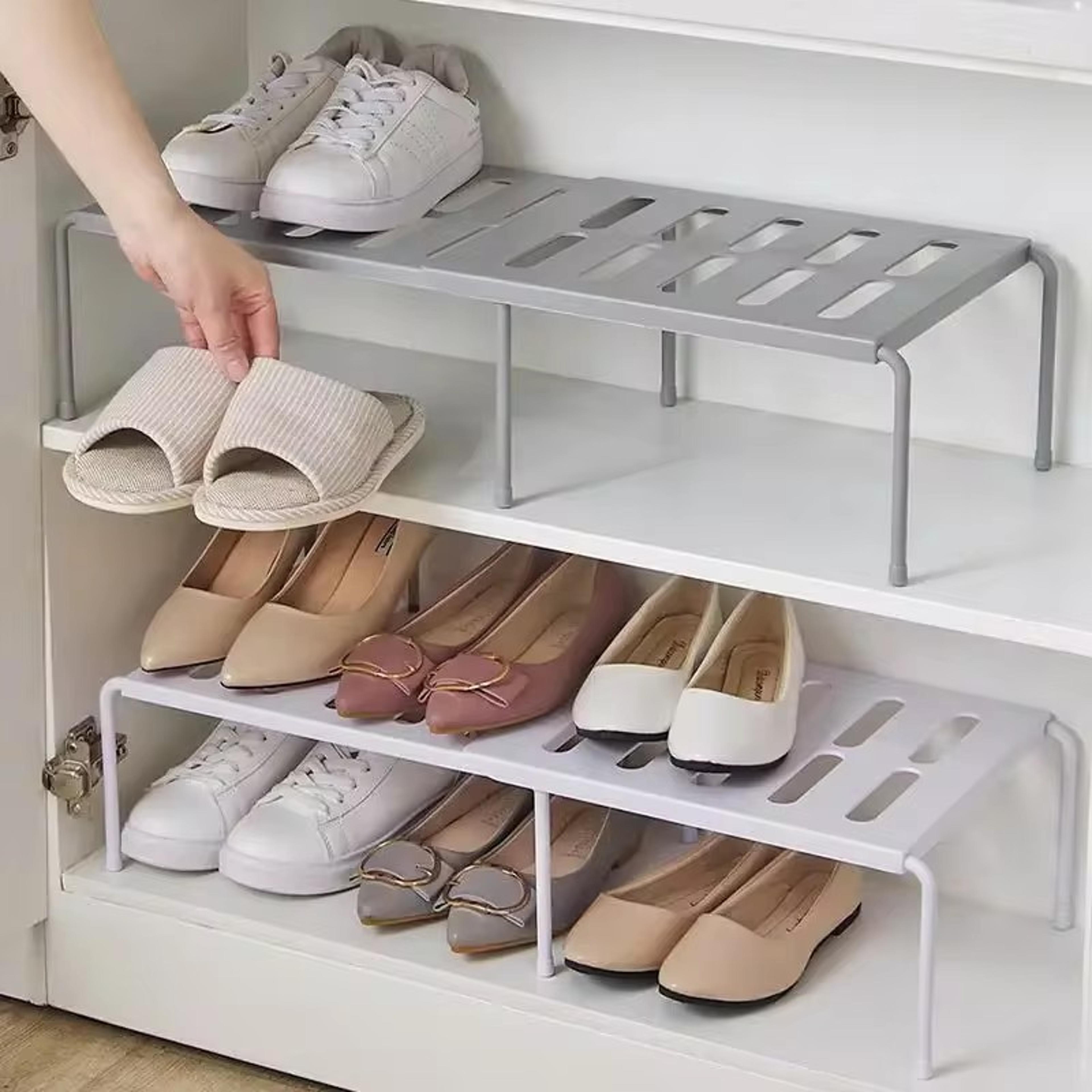 Shoe Rack Organizer  Expandable Telescopic Storage For Kitchen  Closet 1