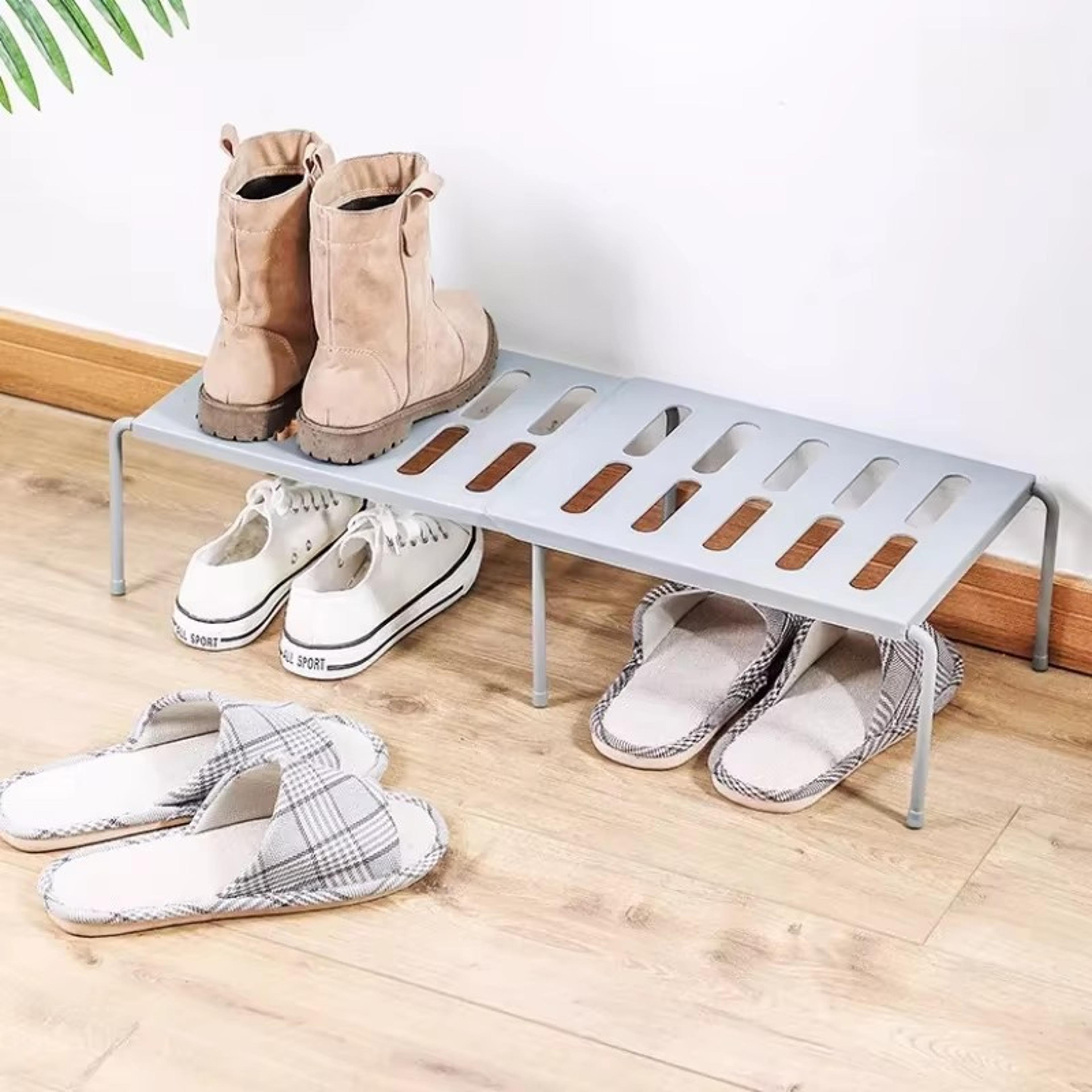 shoe rack organizer – expandable telescopic storage for kitchen & closet