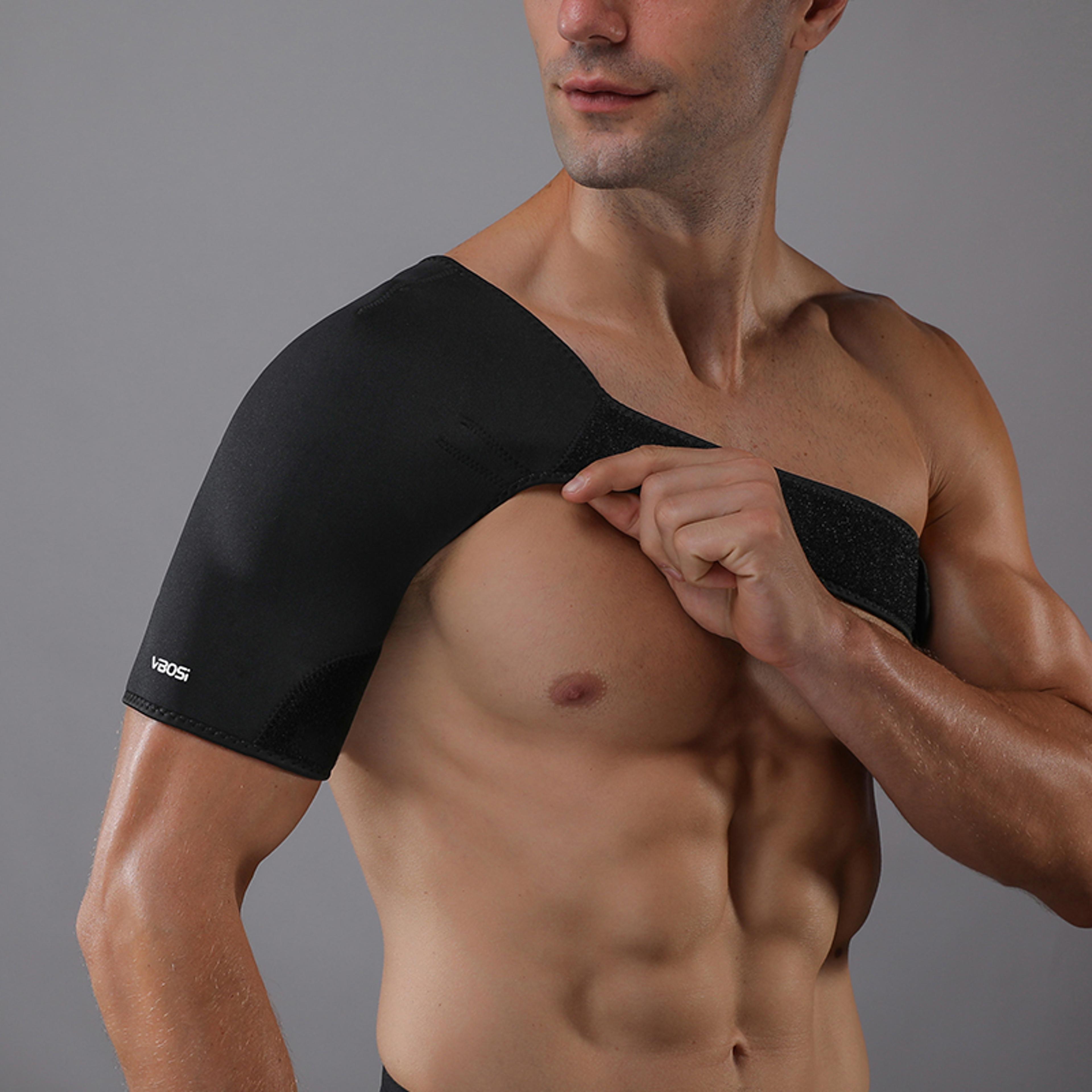 Breathable Elastic Shoulder Support Brace  Adjustable Rotator Cuff Brace For Pain Relief And Suppor 2