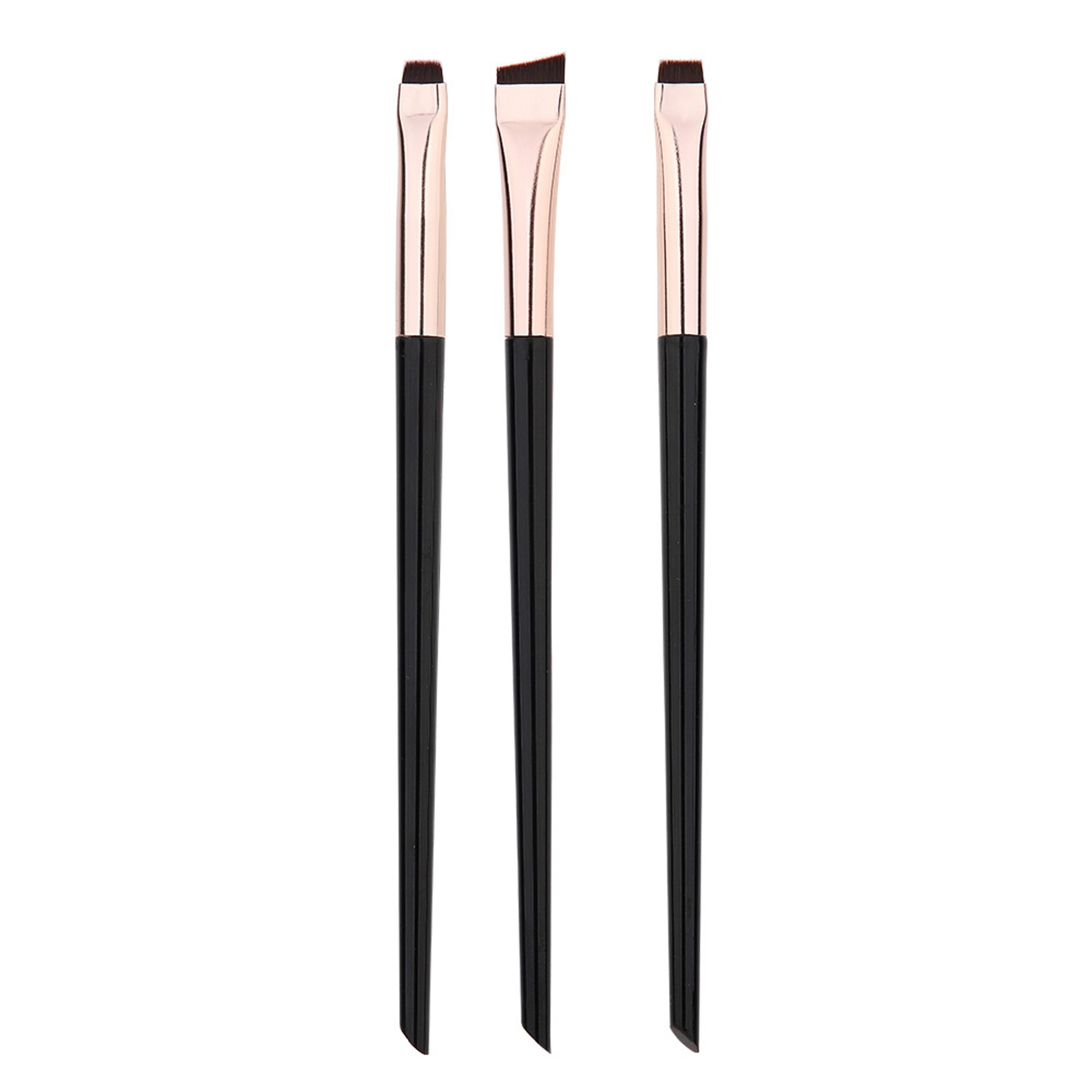 blade eyeliner & eyebrow brush set – precision flat fine tip makeup tool