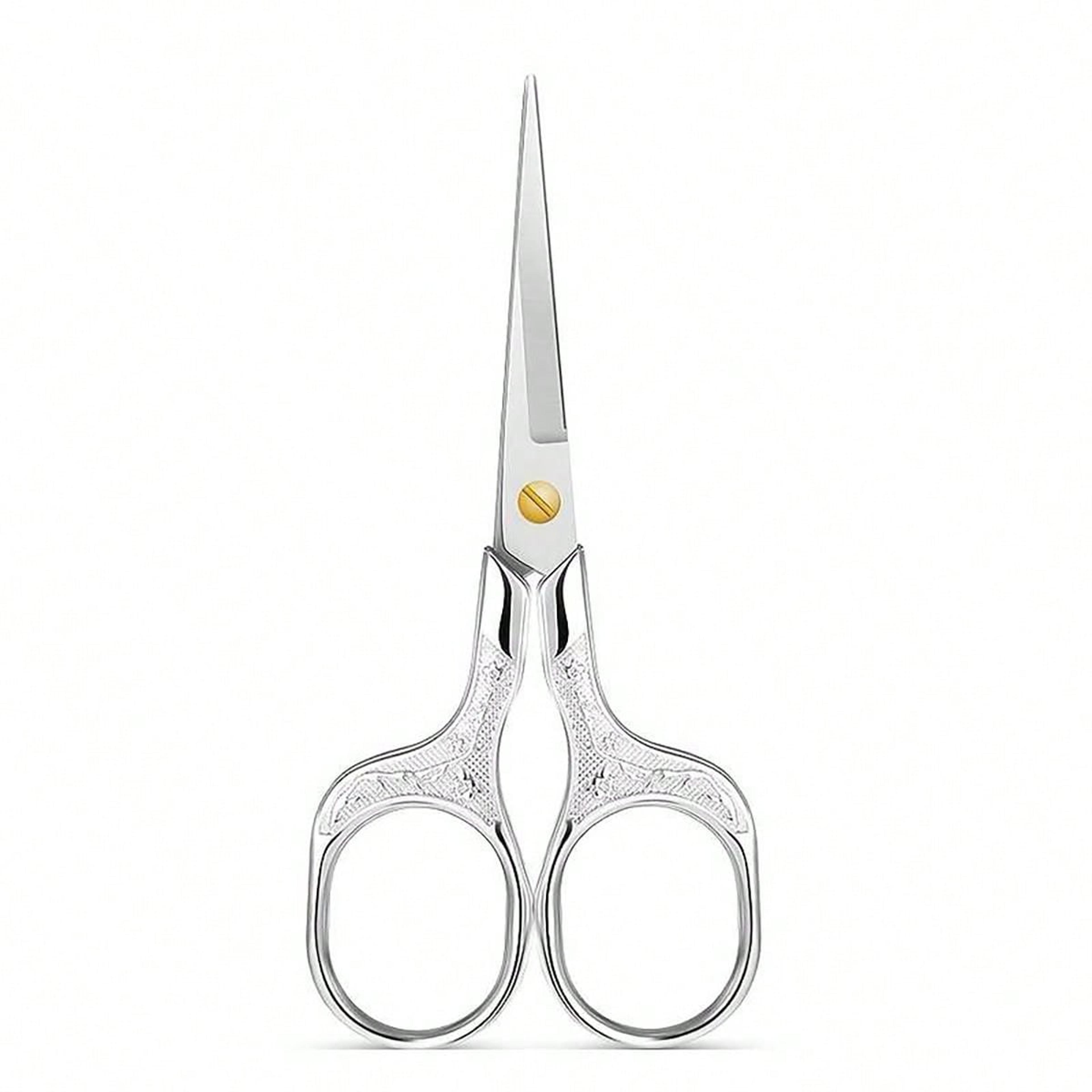 Vintage Stainless Steel Embroidered Scissors  Elegant Flower Design For Office And Crafting 6