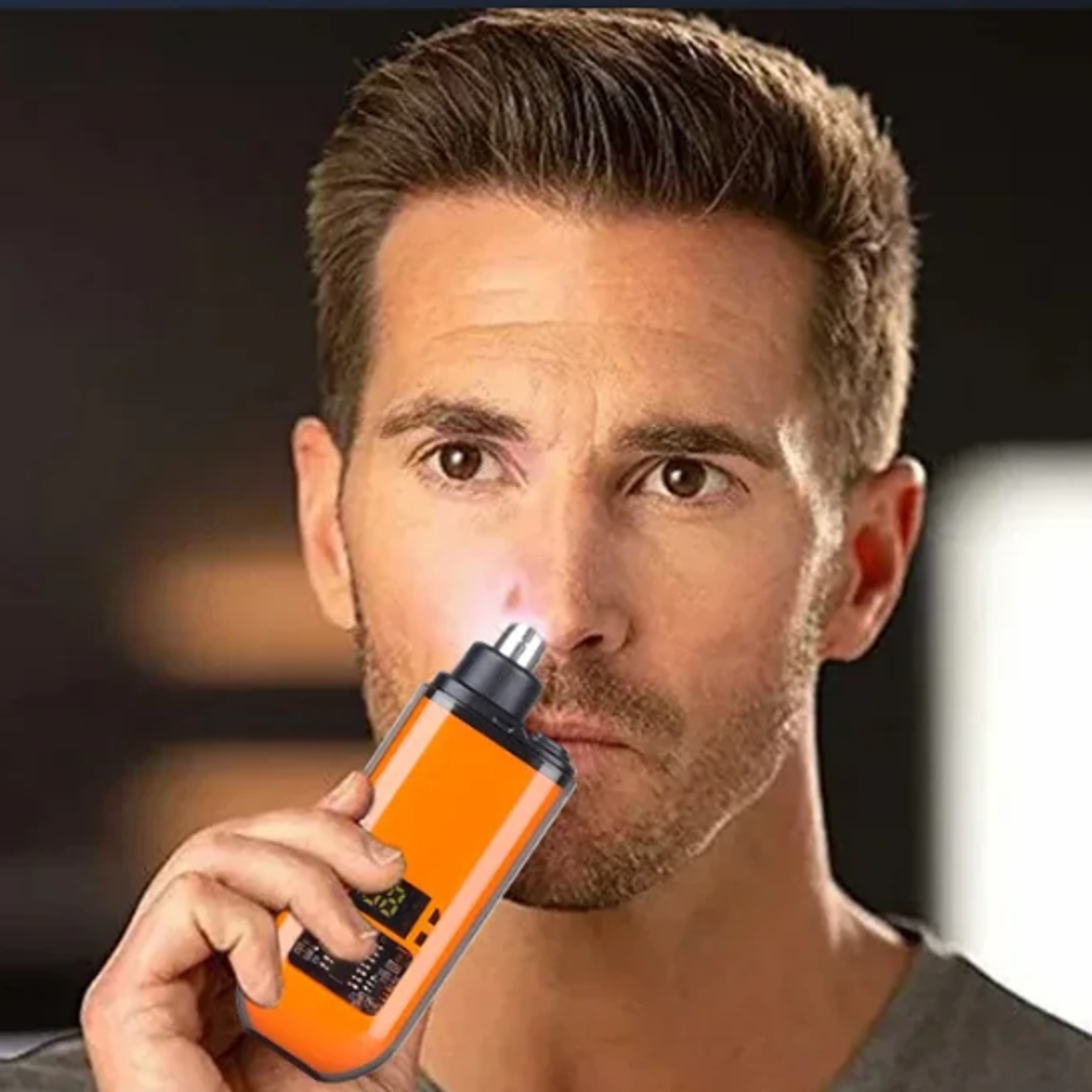 electric nose & ear hair trimmer for men professional painless eyebrow grooming clipper