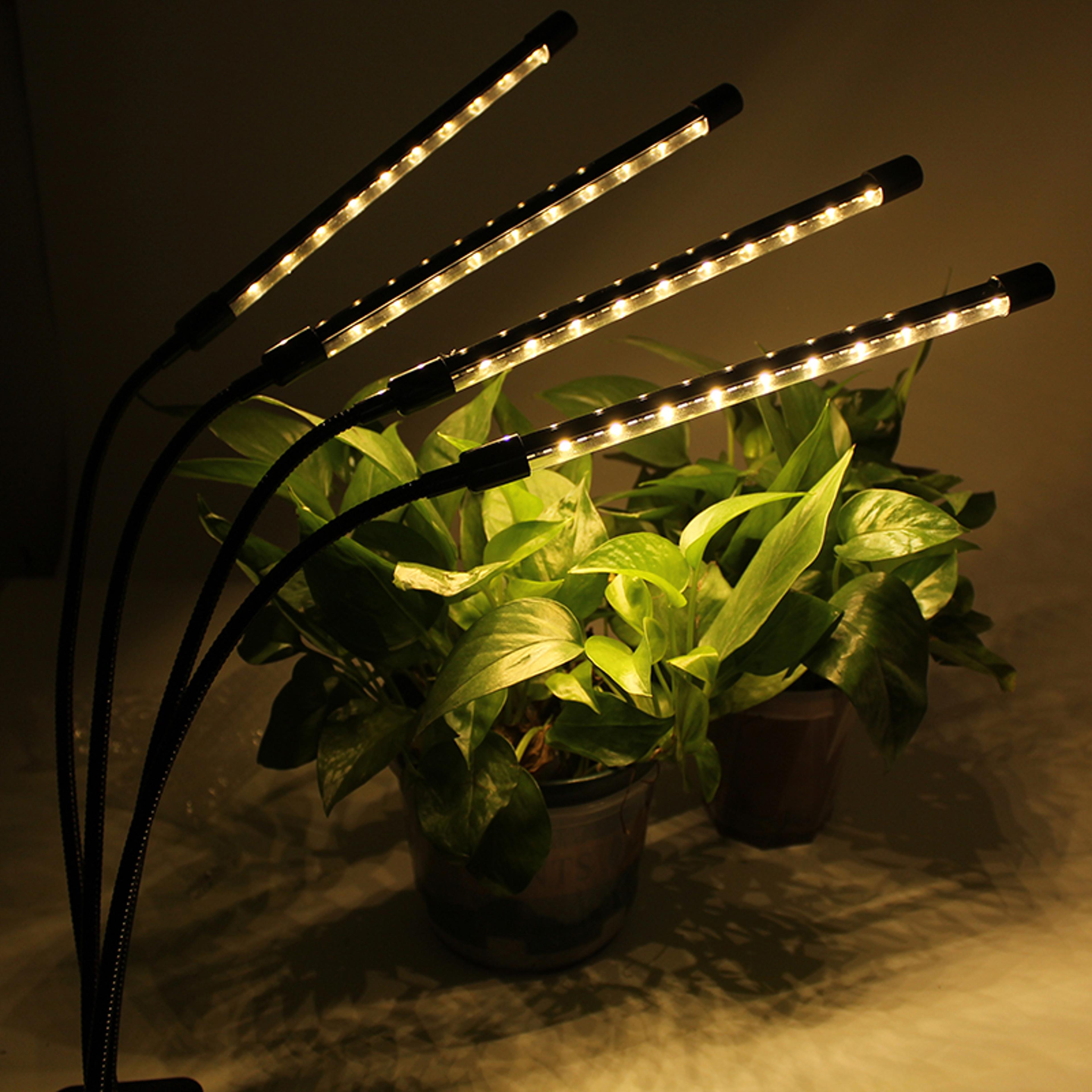 full spectrum led grow light with timer usb plant grow light clip lamp for indoor plants