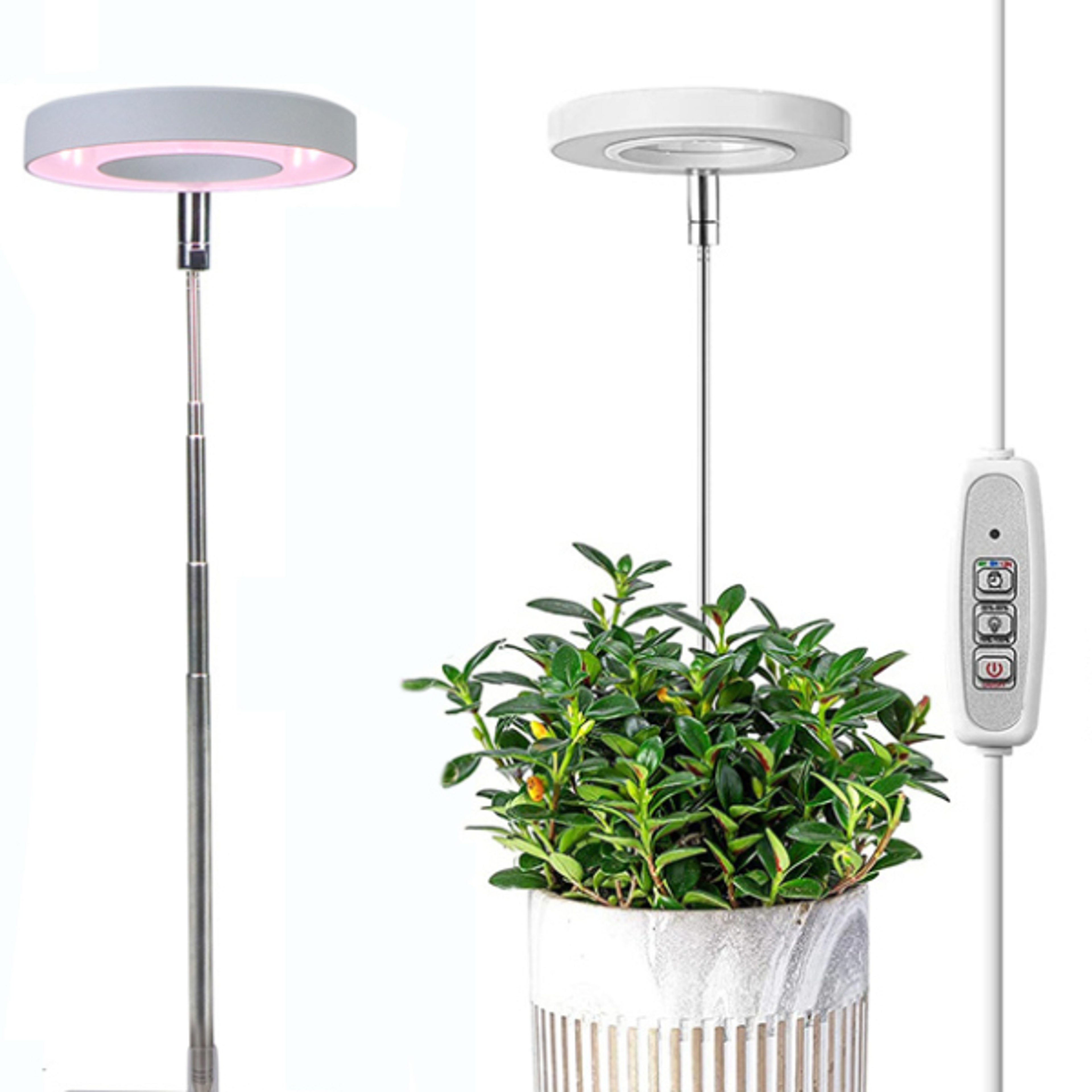 indoor full spectrum adjustable led plant growth lamp telescopic stand light for indoor plants