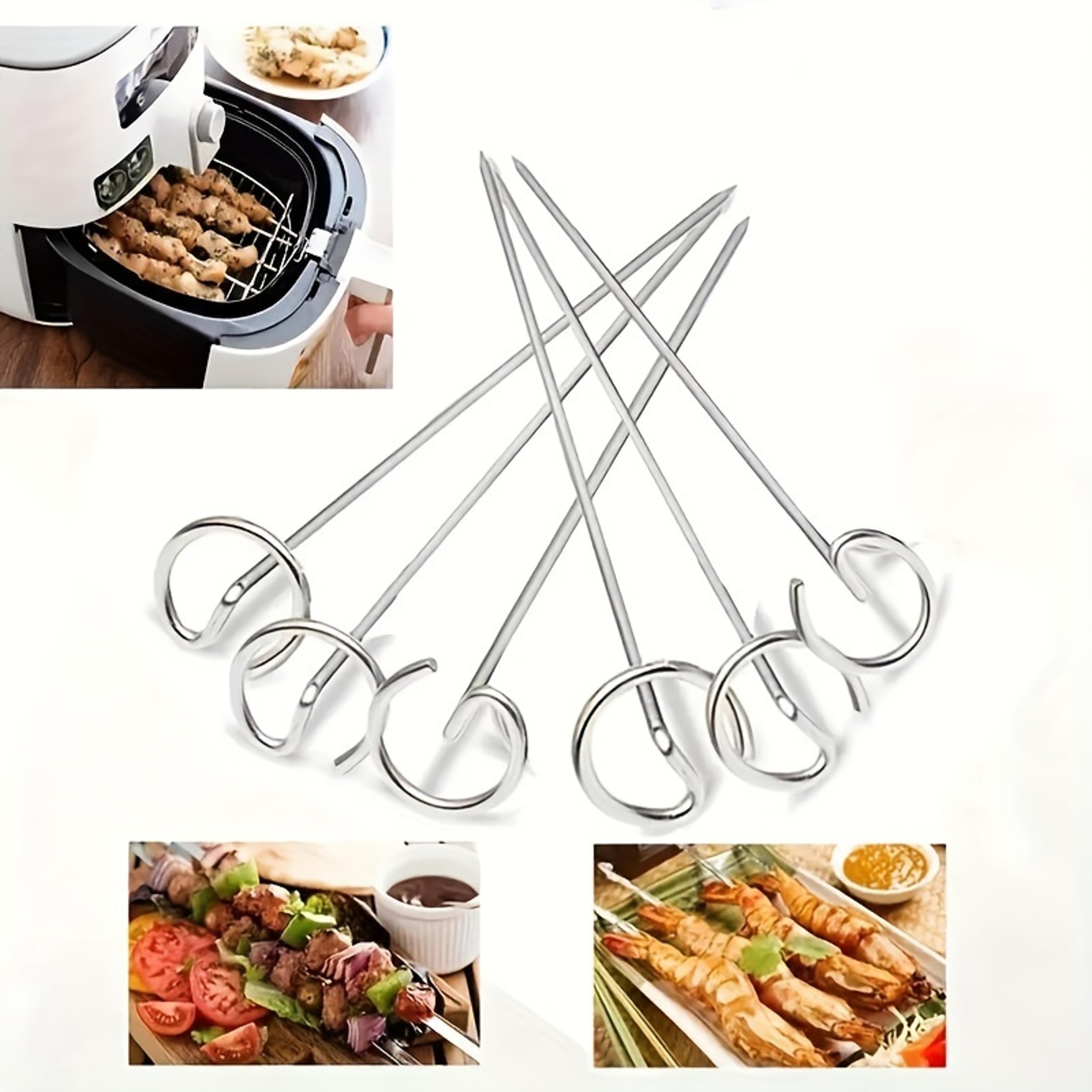 Premium Stainless Steel Air Fryer Skewer Grill Set Universal Vertical Grill  Food Grade Accessories 4