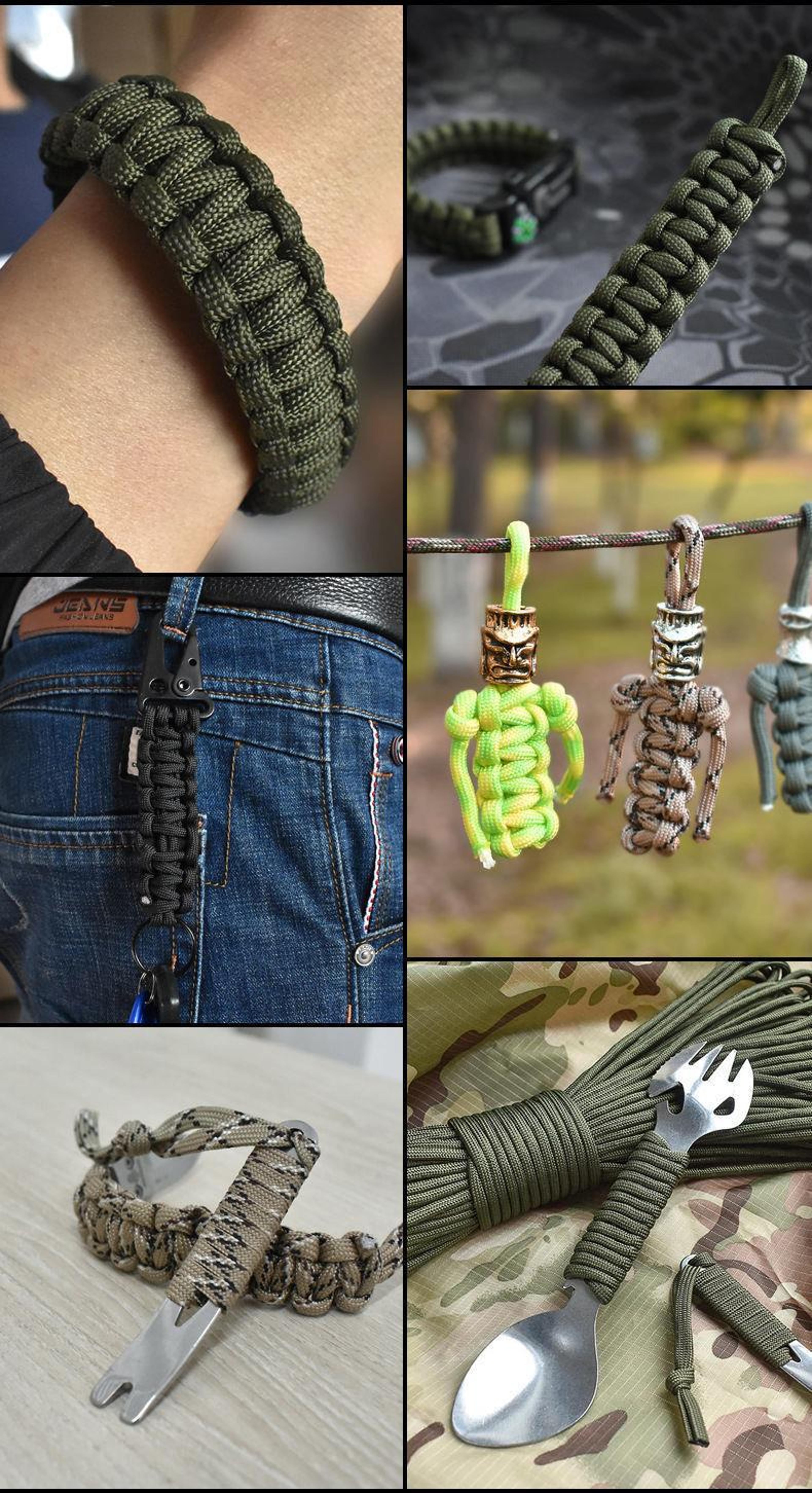 30M Paracord Outdoor Camping Survival Lanyard Parachute Rope Walking Tent Accessories 4