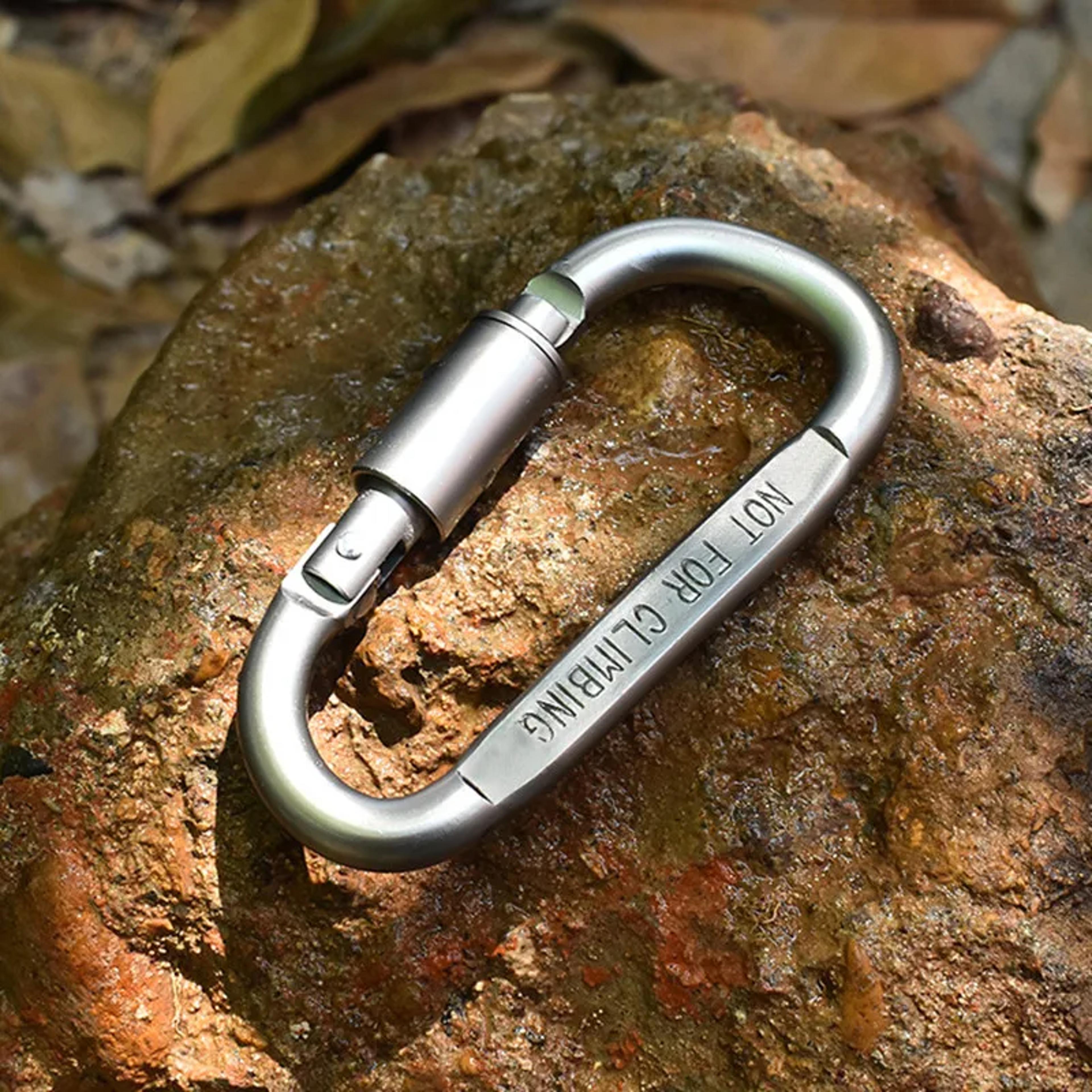 Heavy Duty Aluminum Carabiner Set For Outdoor EDC Keychain Clip Tactical Hook  Karabiner Clips 5