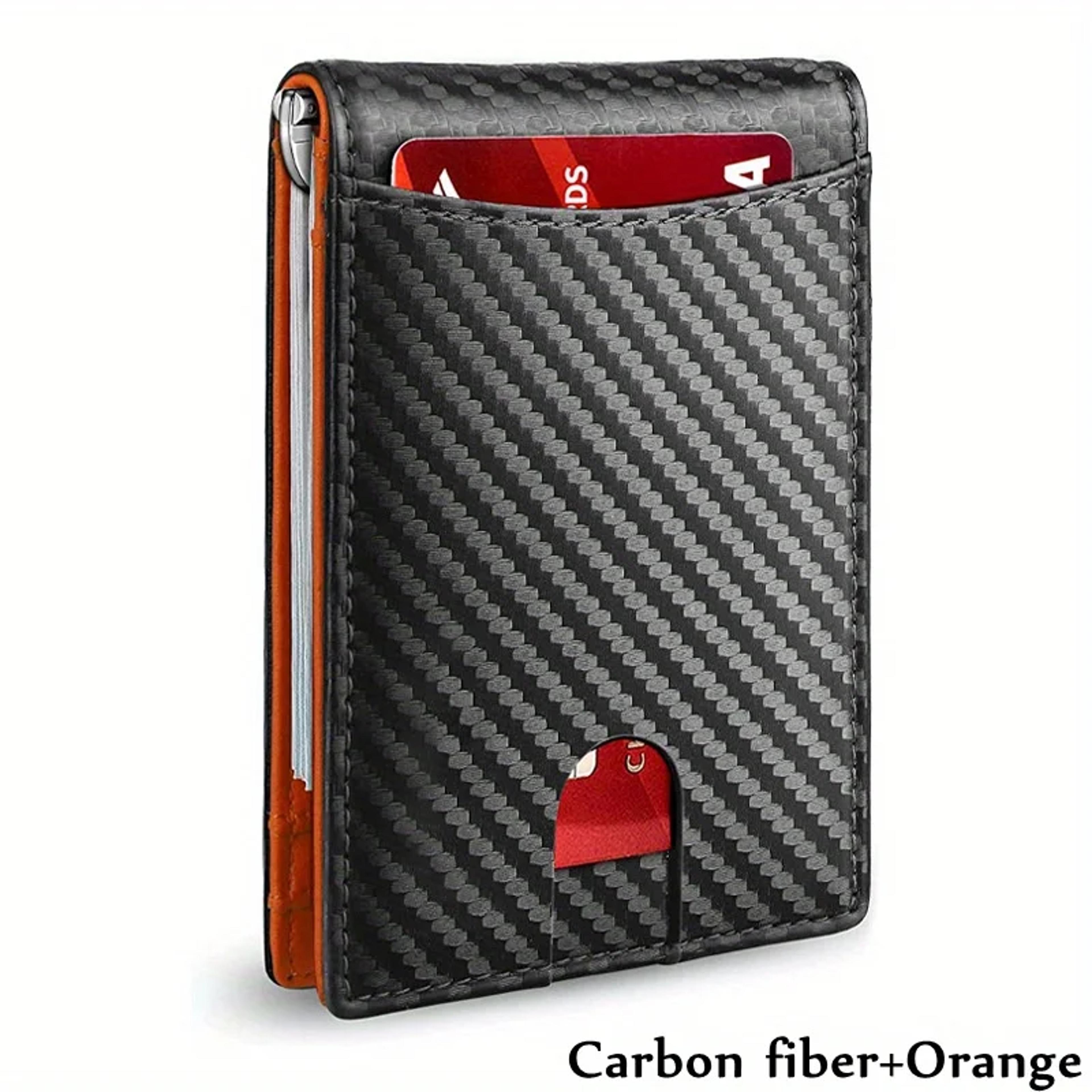 Slim RFID Blocking Leather Wallet For Men Credit Card Holder  Money Clip 8