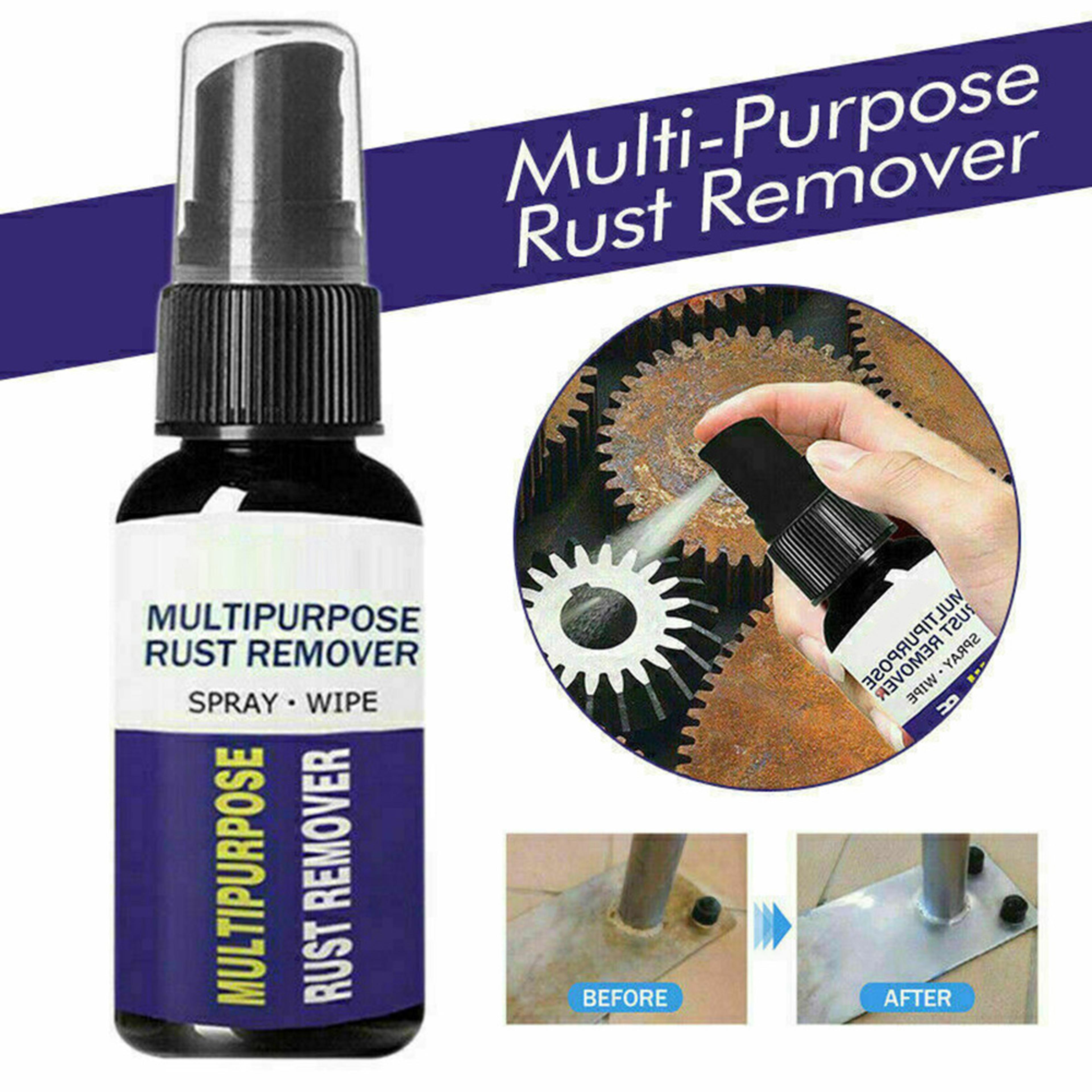 Potent Rust Remover For Cars Metal  Chrome Protection 2