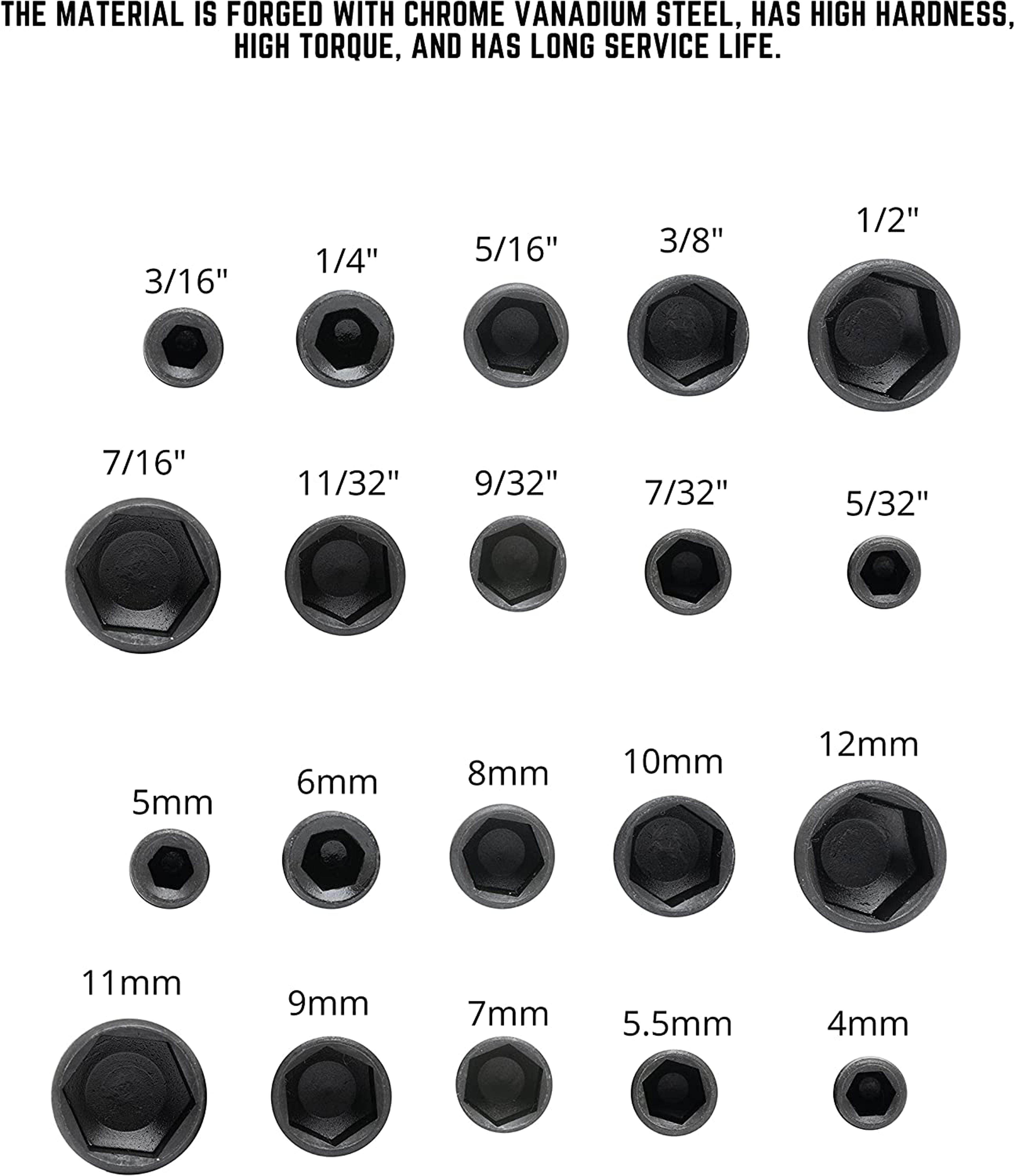 Hex Socket Nut Driver Set Premium Screwdriver  Wrench Tool Set For Home  Auto Use 3