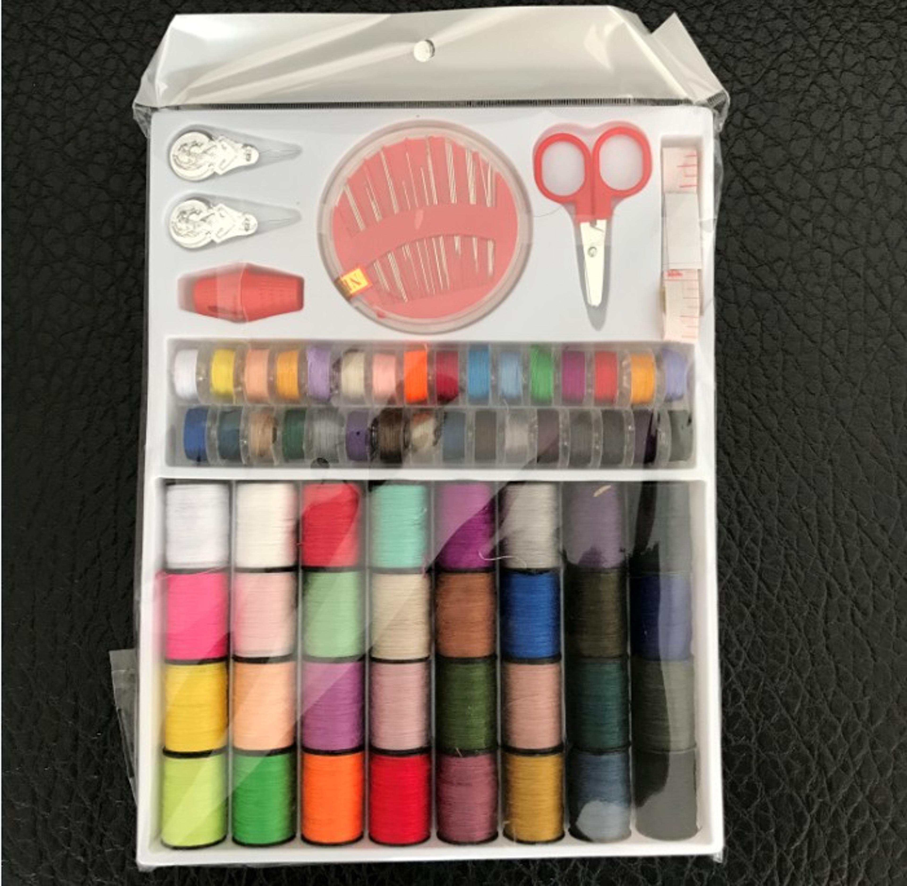 portable mini sewing kit for travel compact handheld manual sewing machine & tool set
