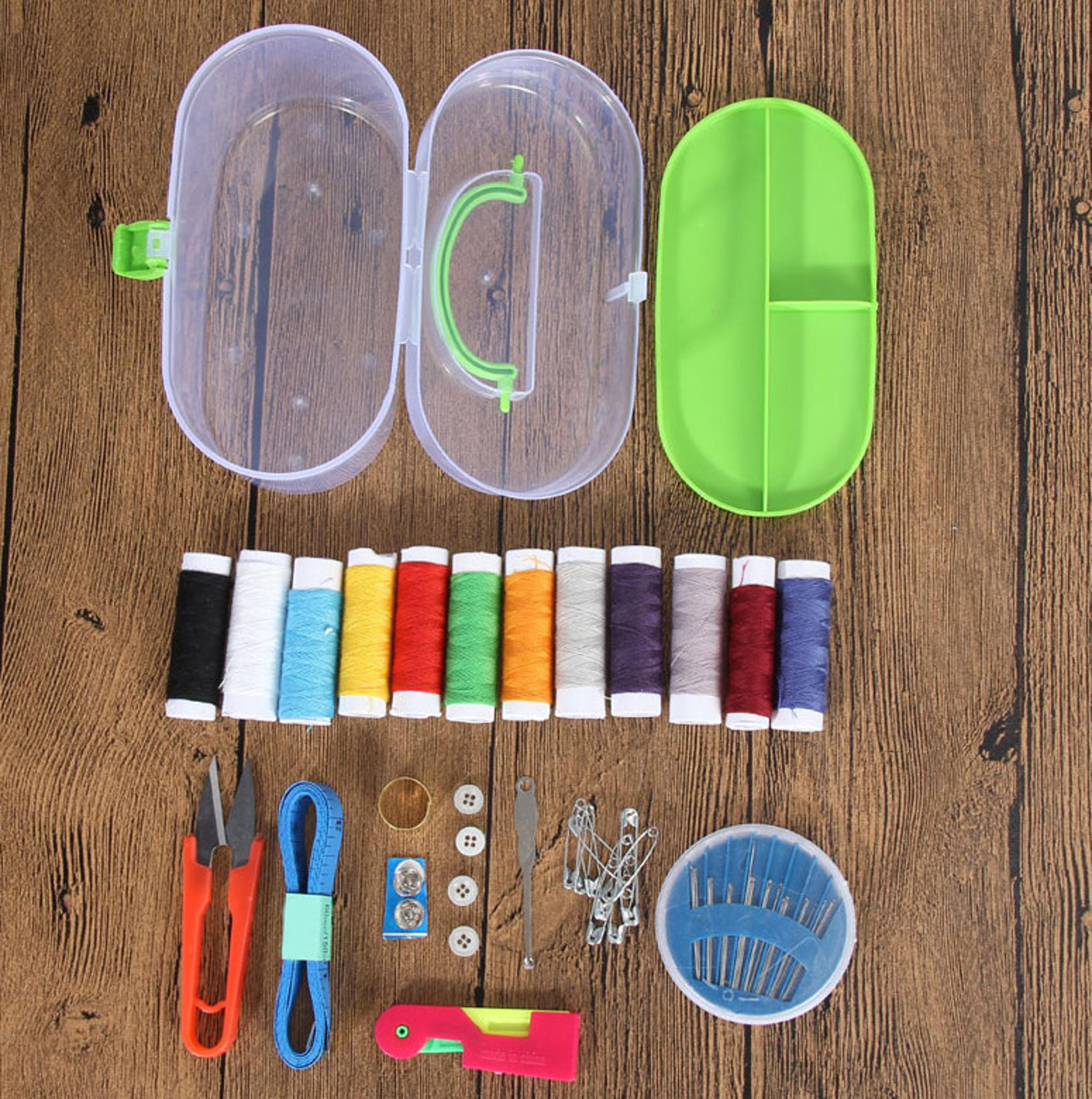Portable Mini Sewing Kit For Travel Compact Handheld Manual Sewing Machine  Tool Set 8