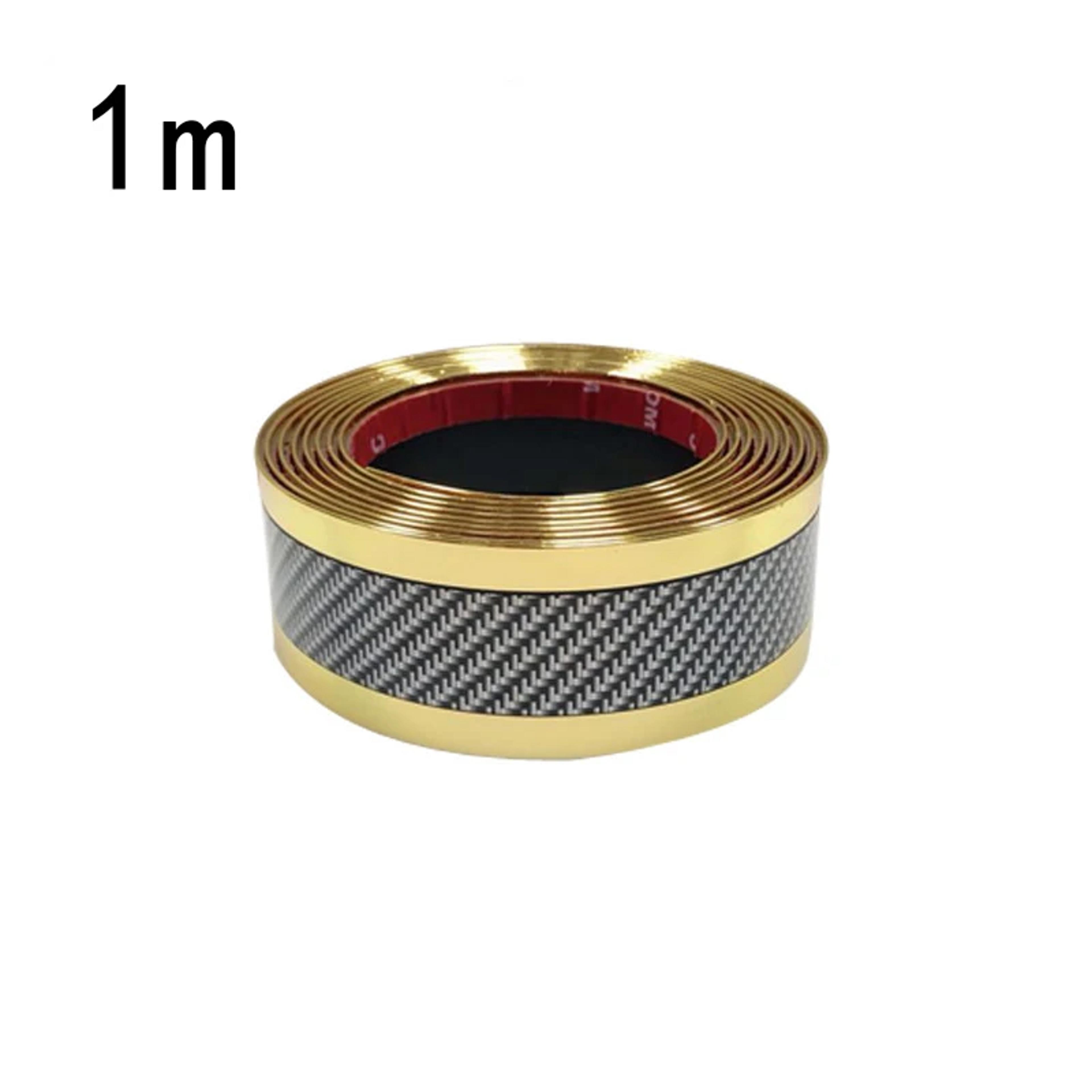Car Threshold Protector Strip Anti Scratch Rubber Bumper Sticker With Carbon Fiber Texture 7