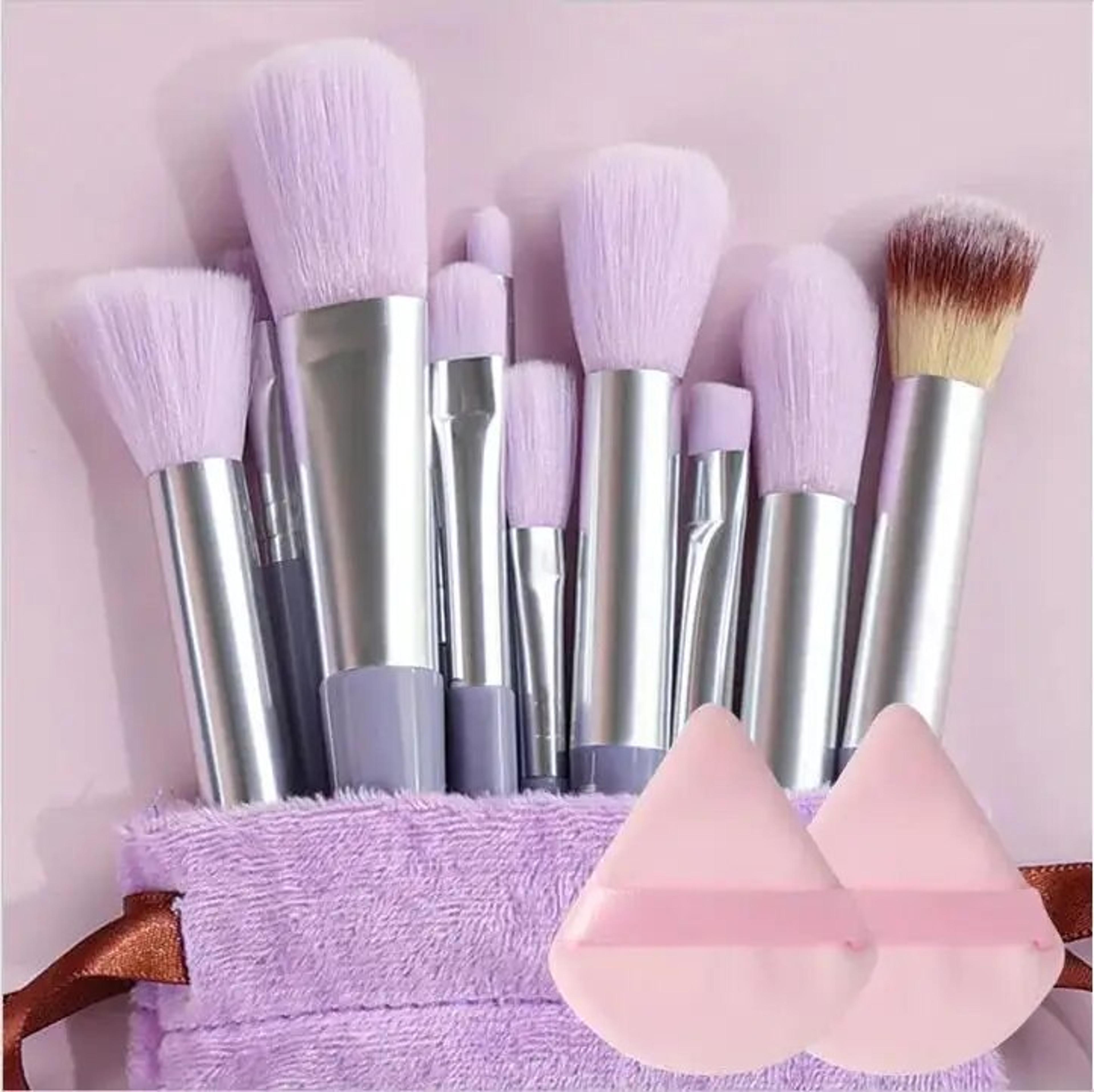 Soft Fluffy Makeup Brush Set Premium Kabuki  Blending Brushes For Flawless Foundation Powder And Ey 8