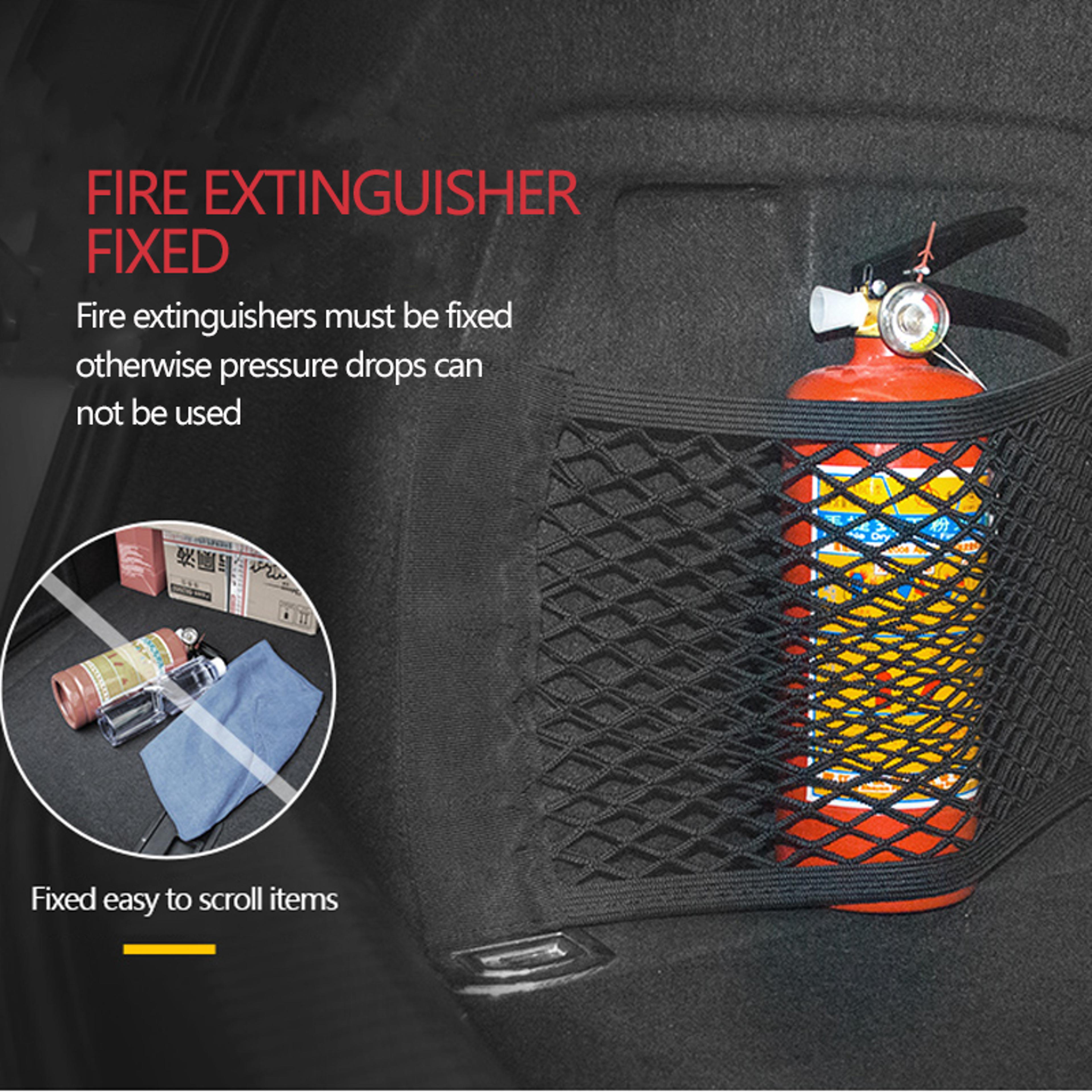 Car Trunk Mesh Organizer Universal Auto Storage Net With Magic Tape 6