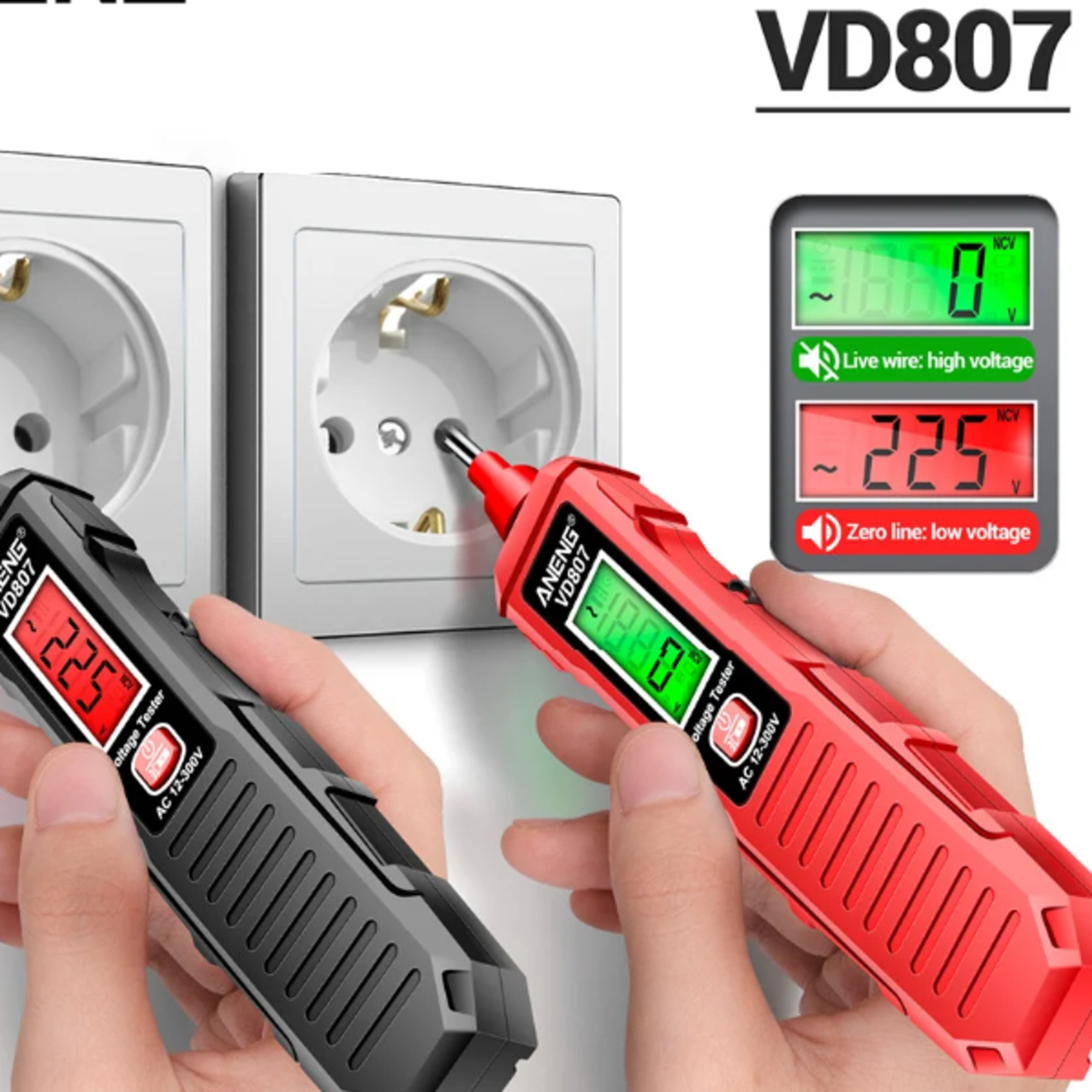 smart electric pen tester non contact ac voltage detector with ncv sensor for safe electrical testing