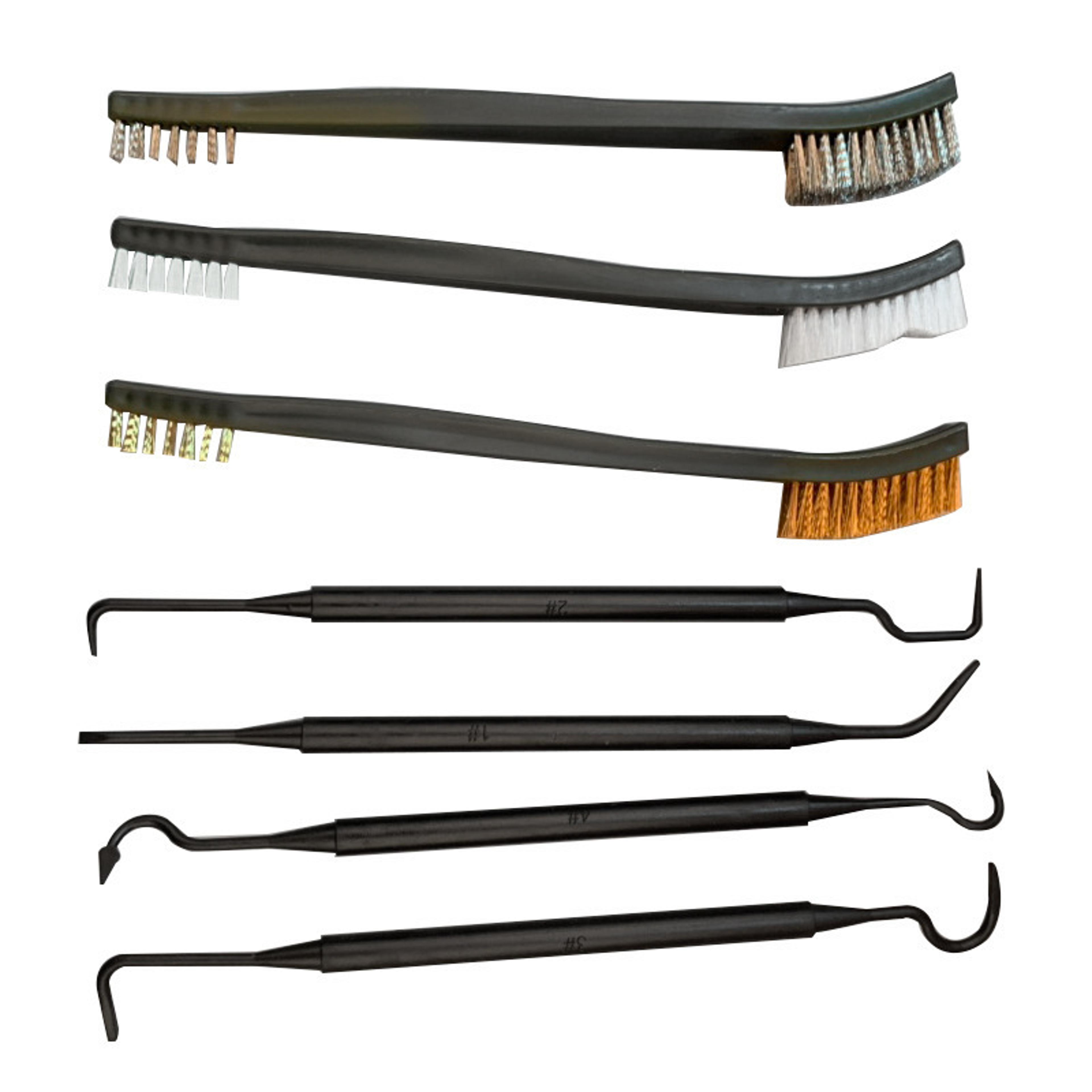 Universal Gun Cleaning Kit Heavy Duty Wire Brush Set With Nylon Picks For Tactical  Rifle Maintenan 4