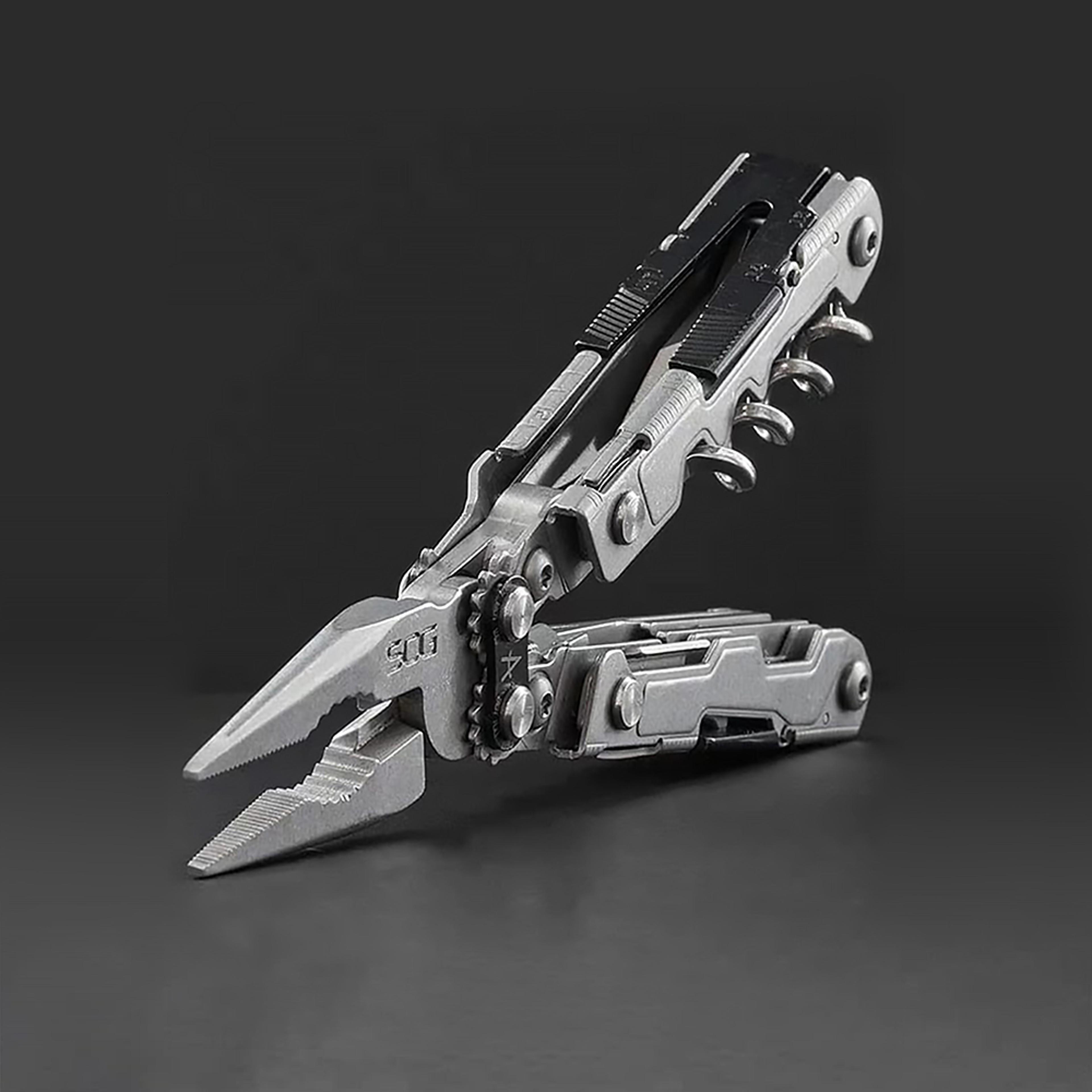 PowerLitre Folding Pliers Knife EDC Mini Multi Tools Portable Survival Pocket Scissors For Outdoor  1