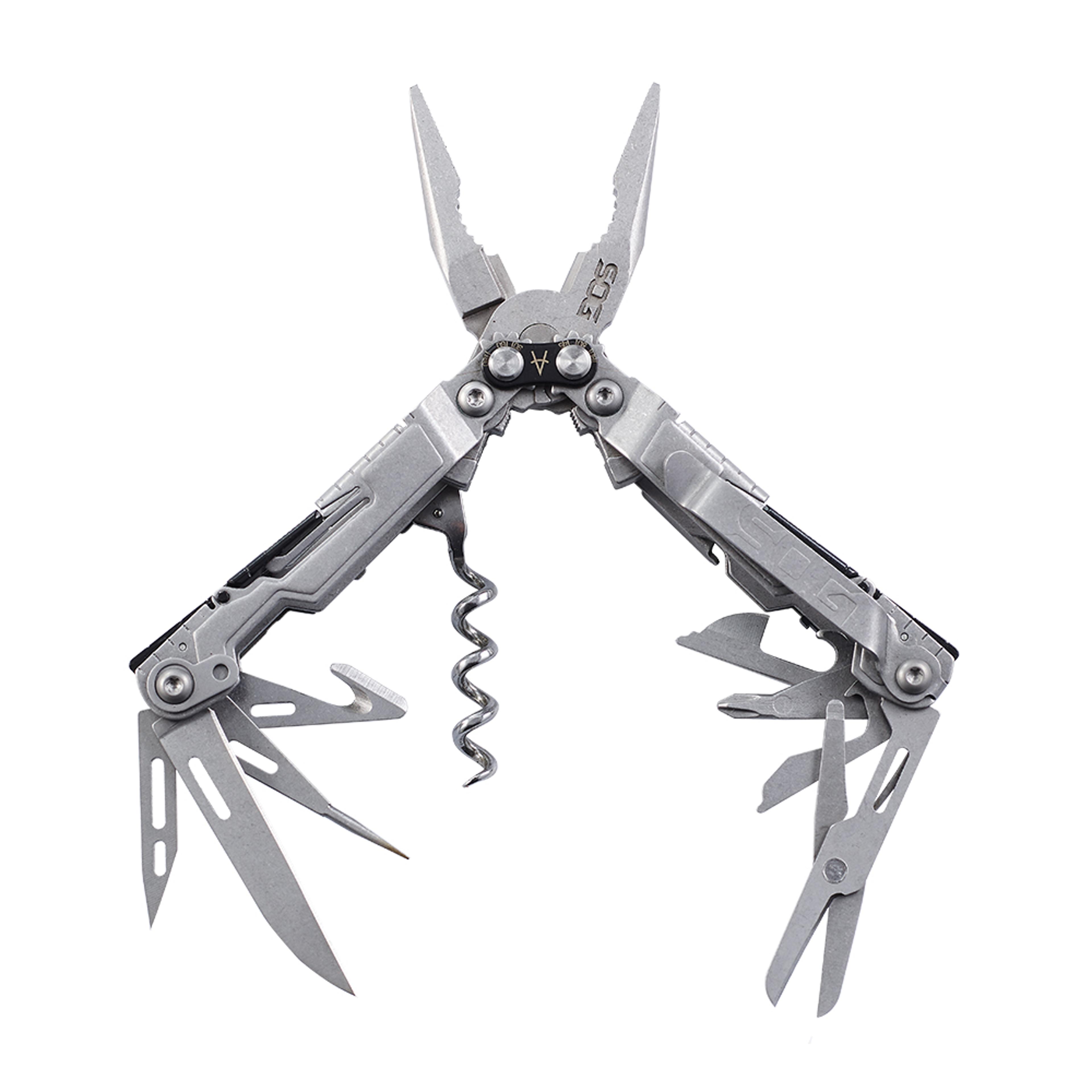 PowerLitre Folding Pliers Knife EDC Mini Multi Tools Portable Survival Pocket Scissors For Outdoor  3